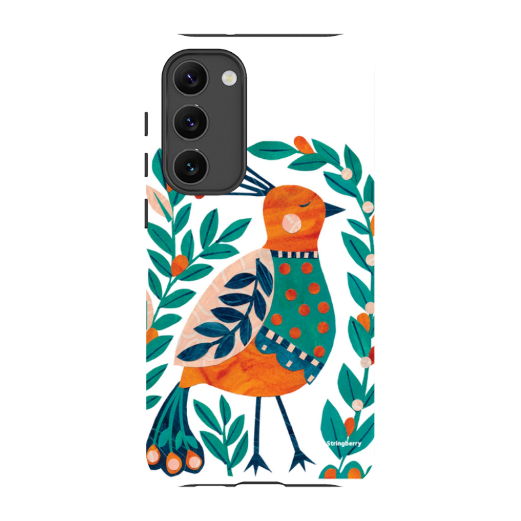 Samsung Tough Case - Folk Peacock By Tracey English