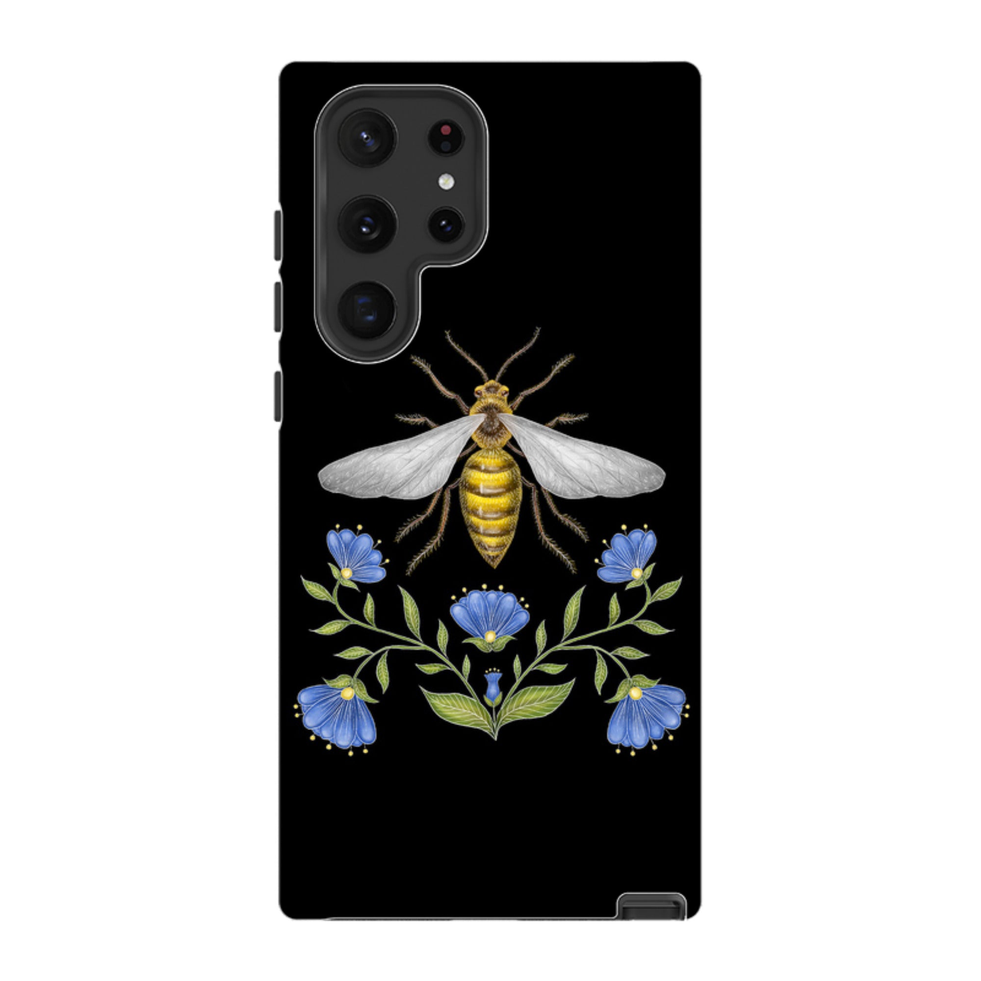 Samsung Tough Case - Wings Of Freedom Black By Catherine Rowe