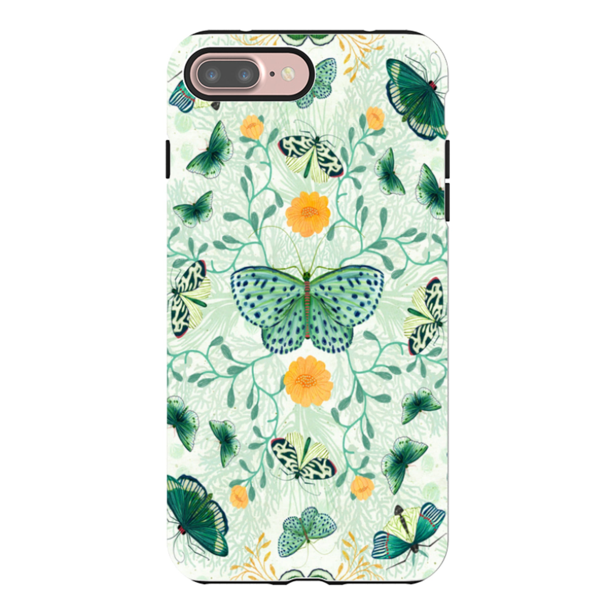 iPhone Tough Case - Medium Moths 1 By Katherine Quinn