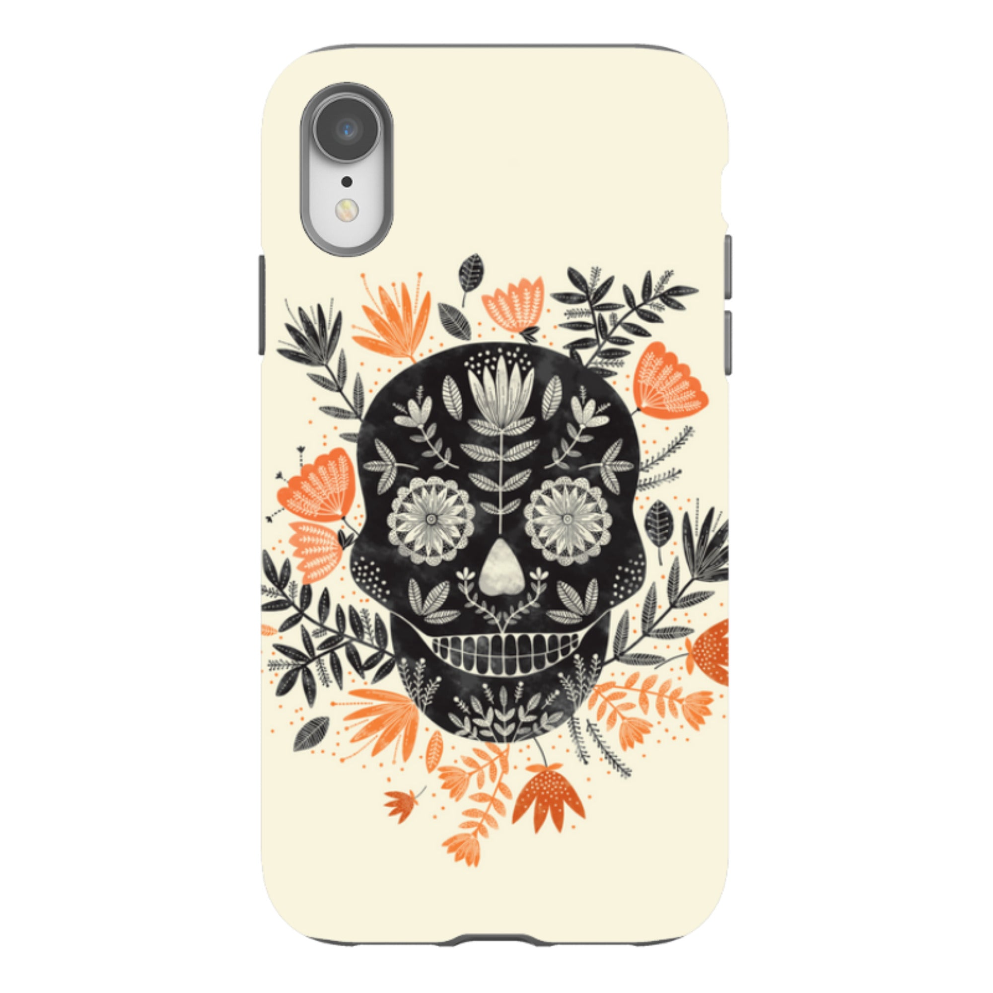 iPhone Tough Case - Sugar Skull Cream By Jade Mosinski
