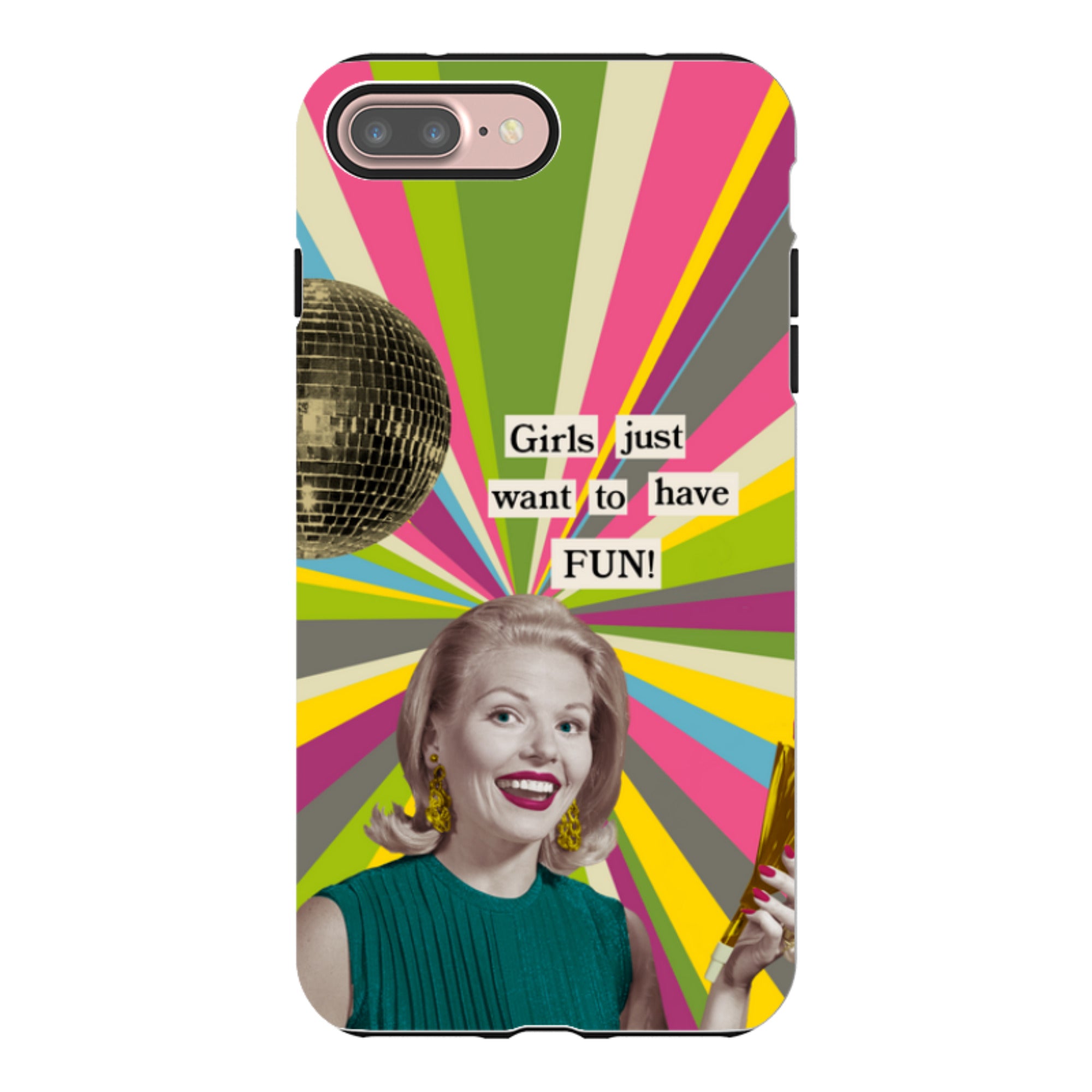 iPhone Tough Case - Girls want to have fun By Clare Jordan
