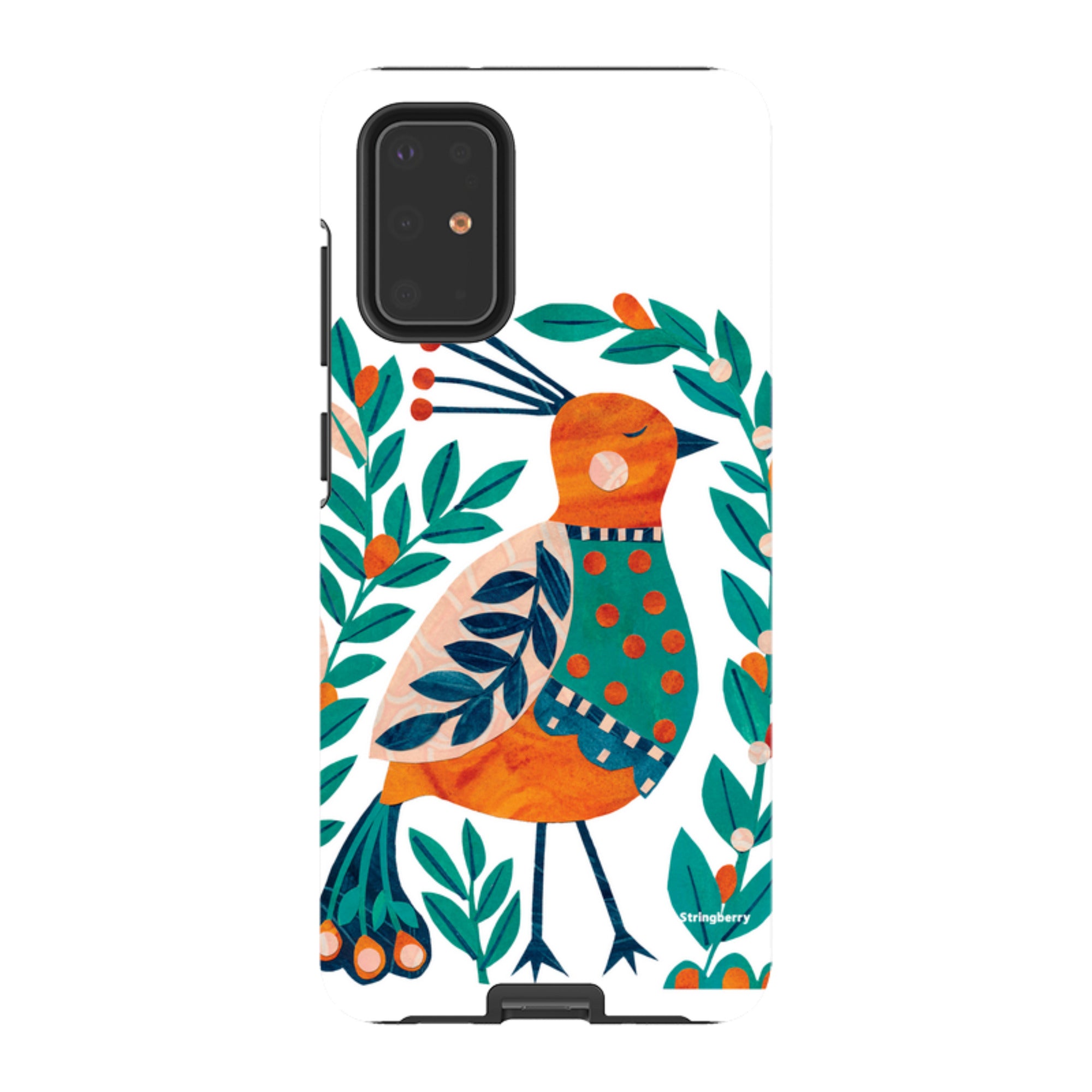 Samsung Tough Case - Folk Peacock By Tracey English