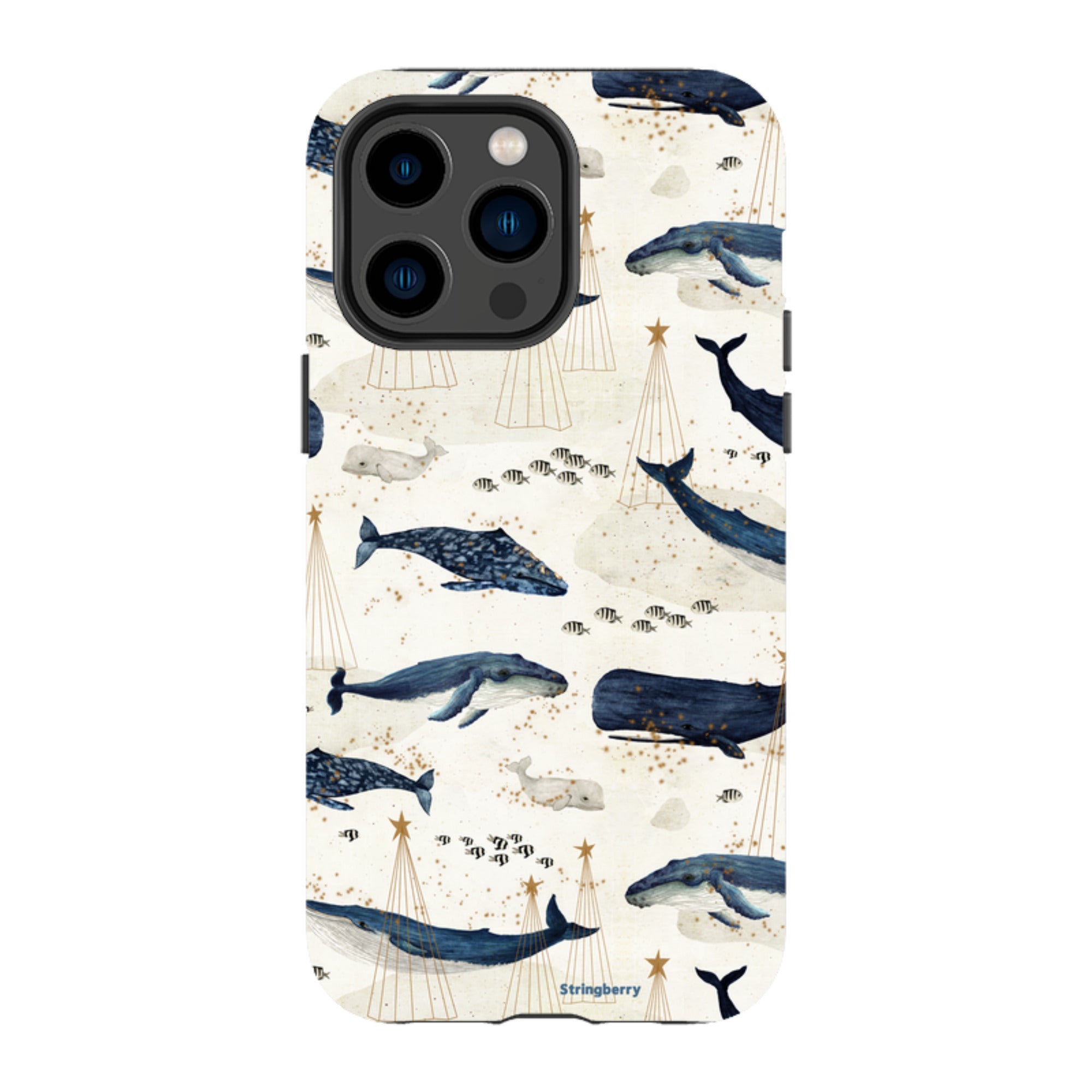 iPhone MagSafe Tough Case - Christmas Whale III By Katherine Quinn