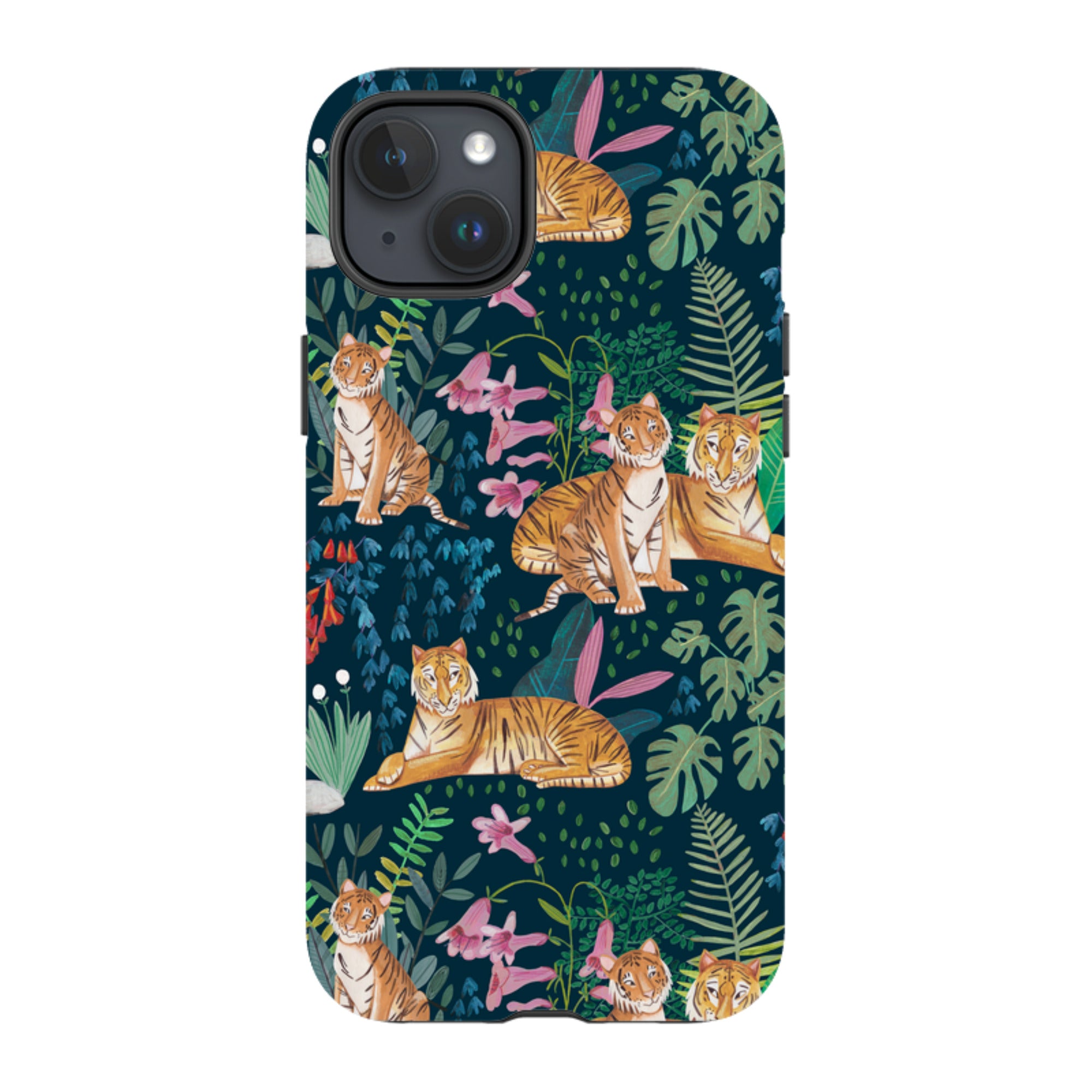 iPhone MagSafe Tough Case -  Tiger Pattern By Caroline Bonne Muller
