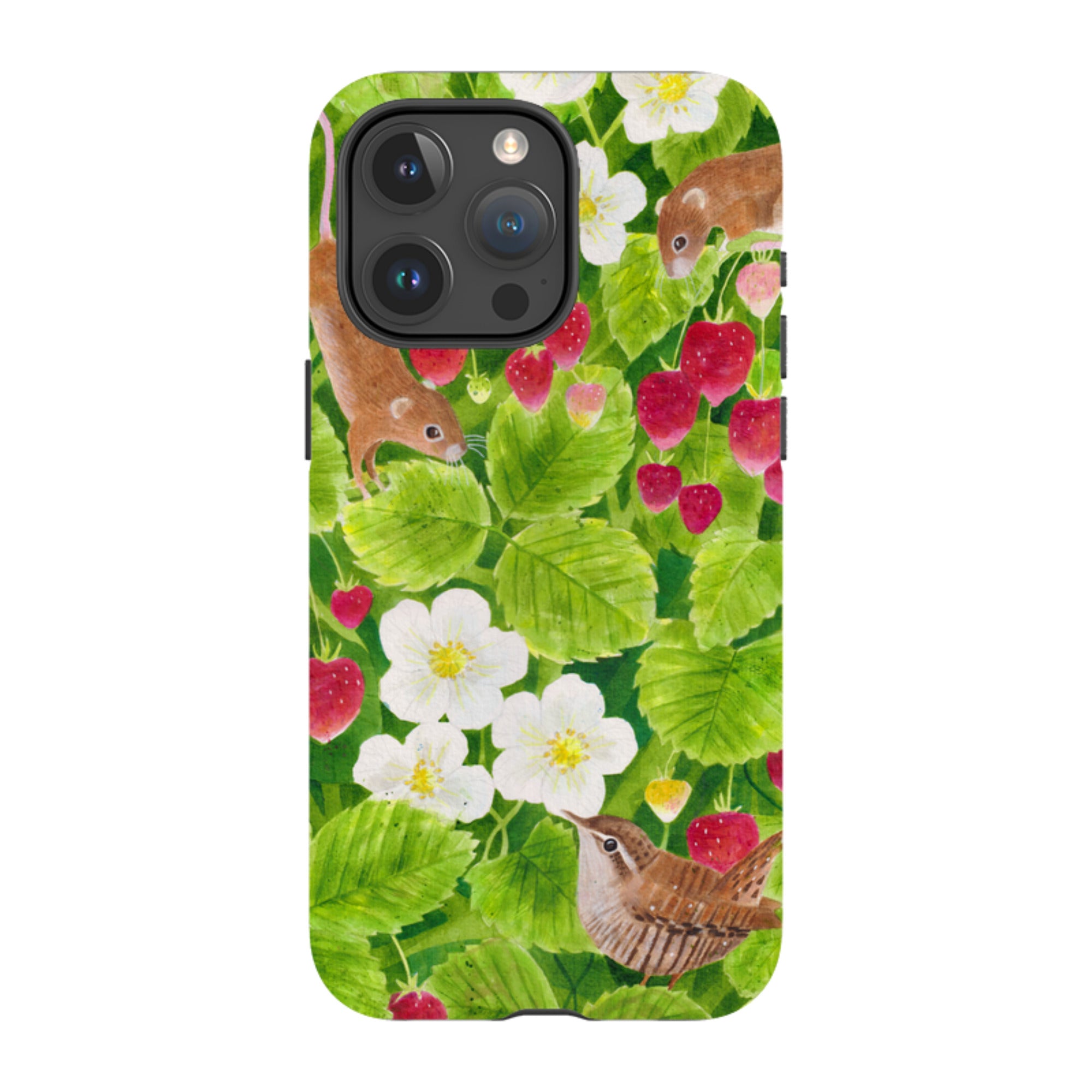 iPhone Tough Case - Strawberry Thieves By Bex Parkin