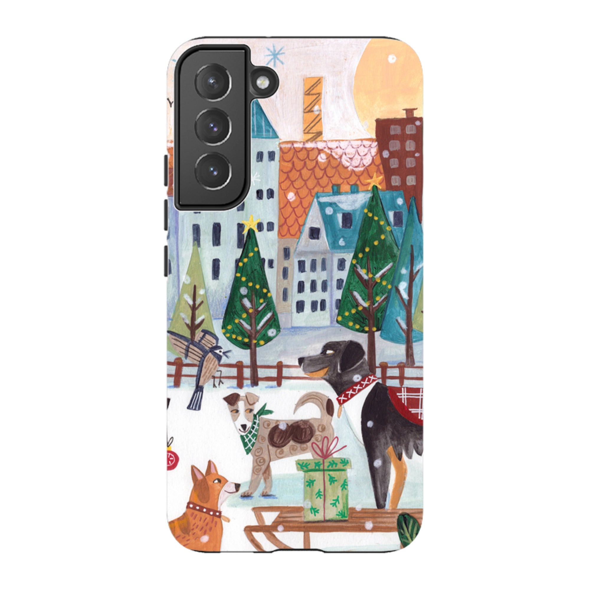 Samsung Tough Case - Christmas Dogs By Caroline Bonne Muller