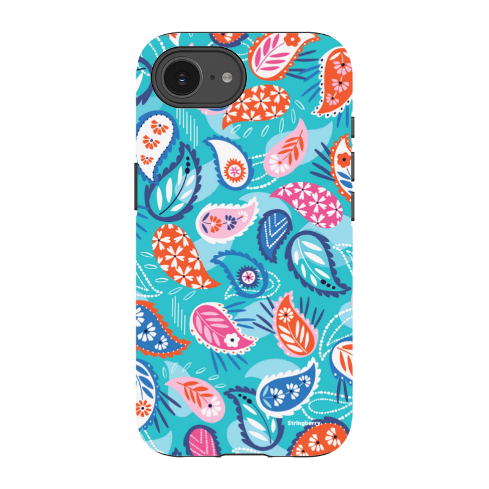 iPhone Tough Case - Paisley Blue By Ali Brookes