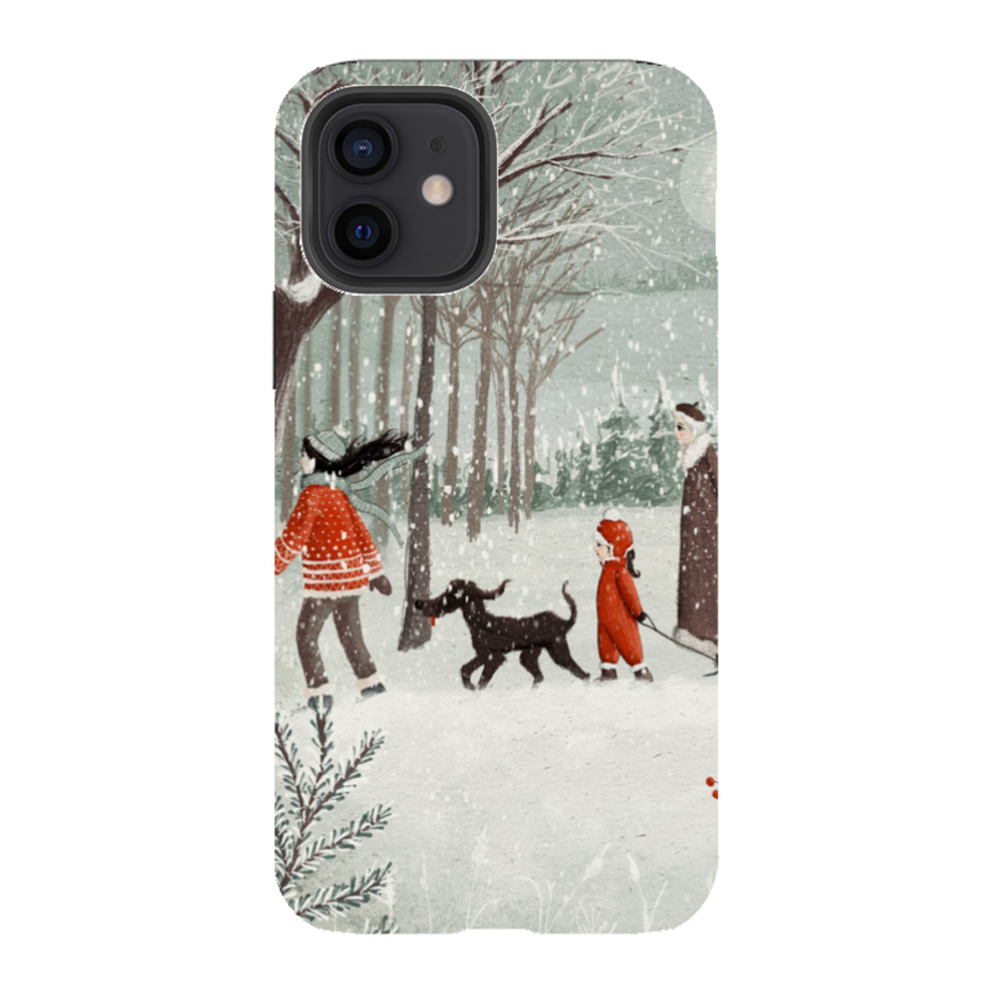 iPhone Tough Case - Winter Walk By Maja Lindberg