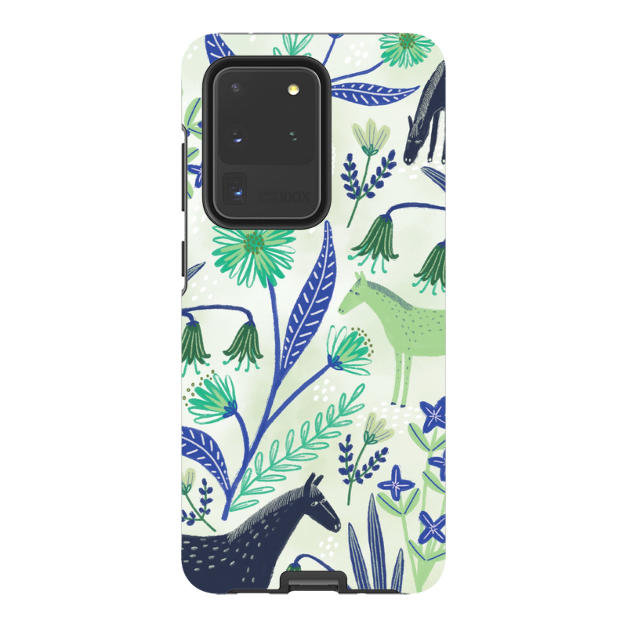 Samsung Tough Case - Wild Ponies Green By Lee Foster Wilson