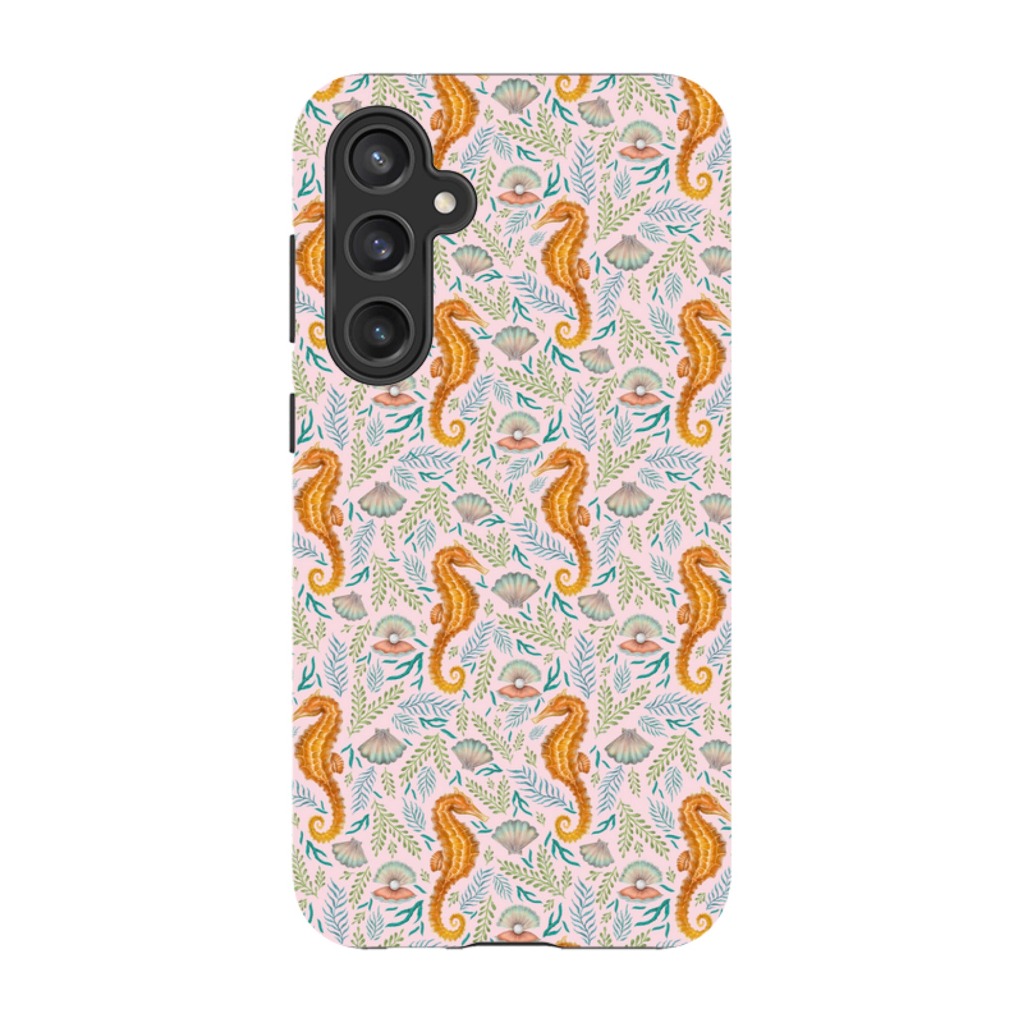 Samsung Tough Case - Seahorse Pink By Catherine Rowe