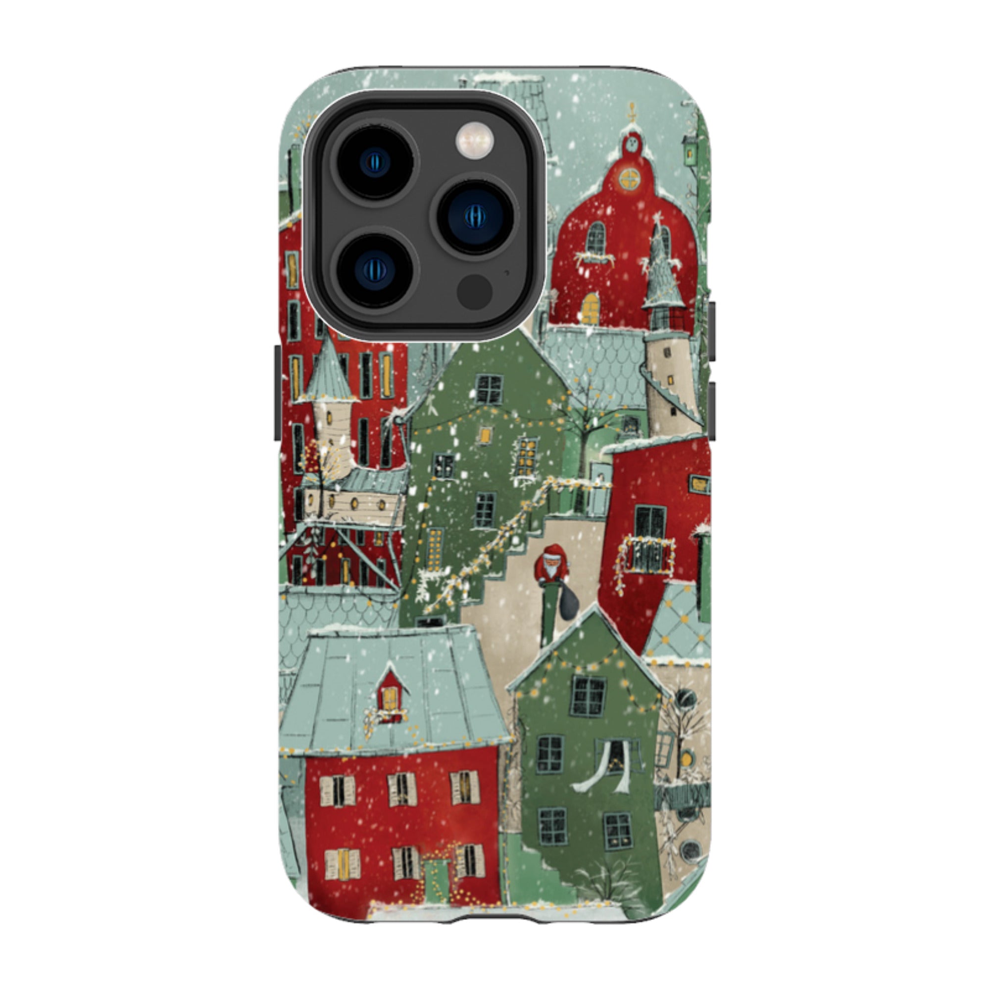 iPhone Tough Case - Citywinkles Red By Maja Lindberg