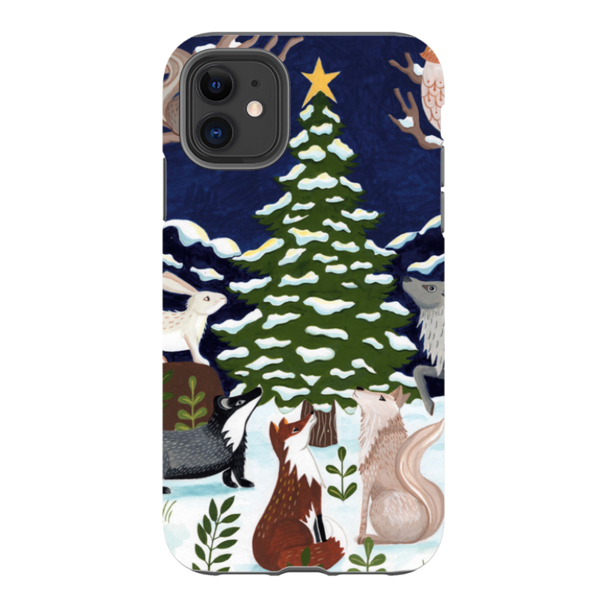 iPhone Tough Case - Christmas Tree By Bex Parkin