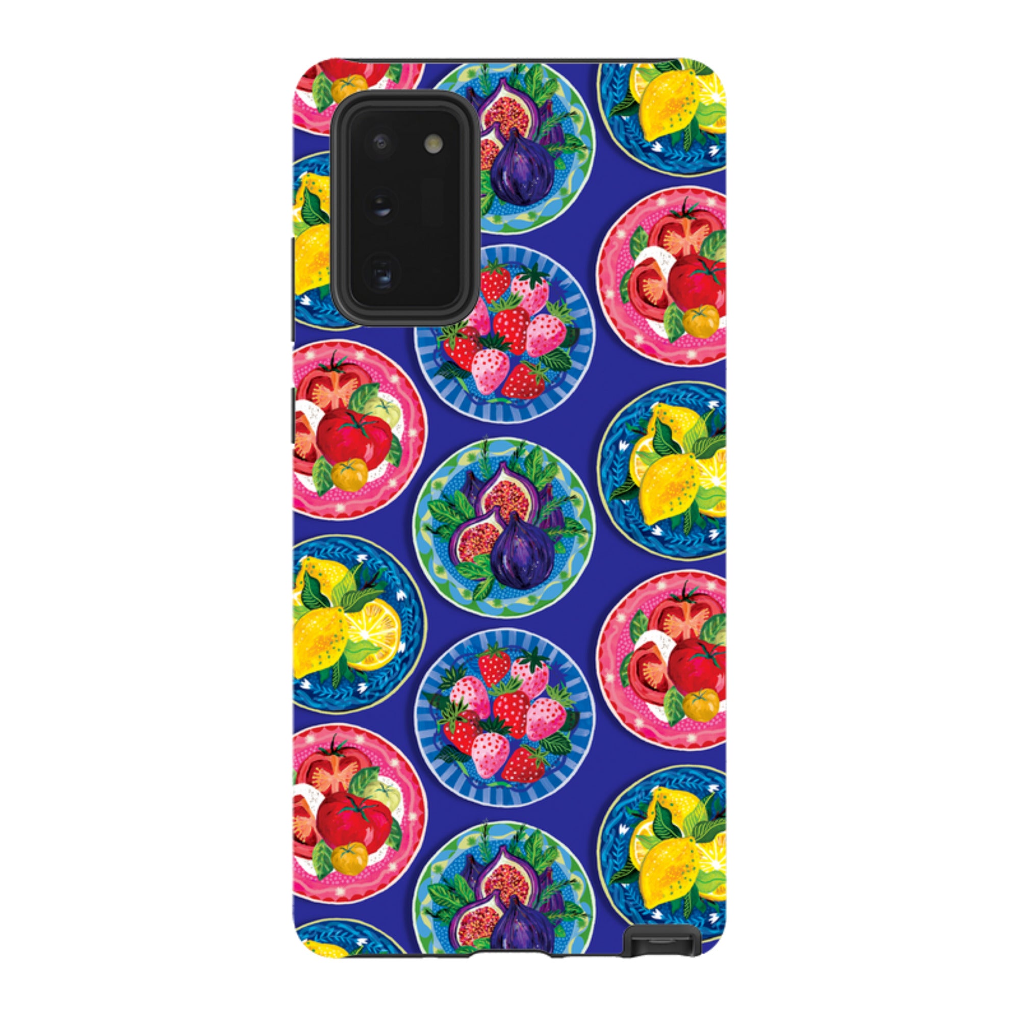 Samsung Tough  Case - Summer Plates Blue By Emma Frances Grant