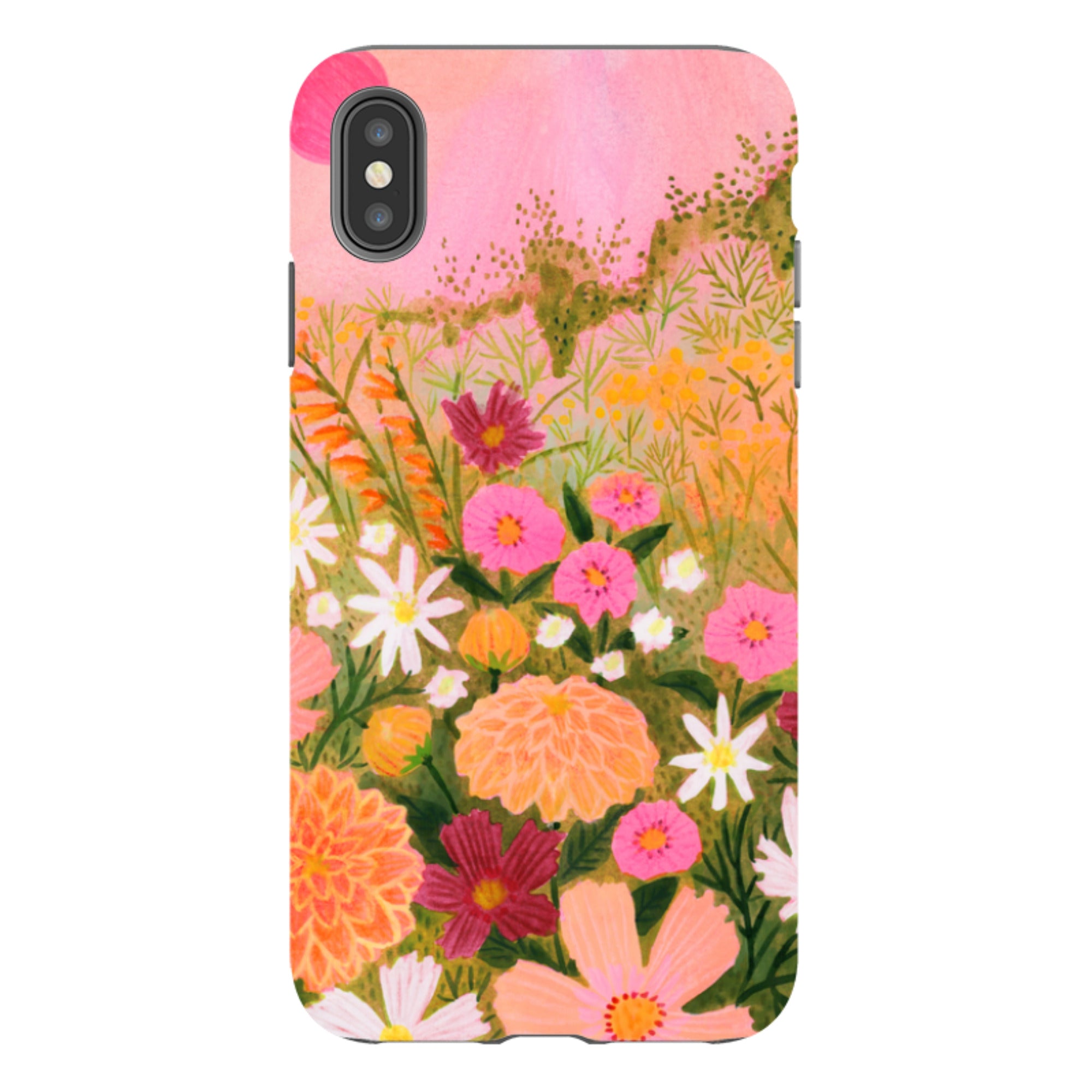 iPhone Tough Case - Flower Farm Sunset By Lee Foster Wilson