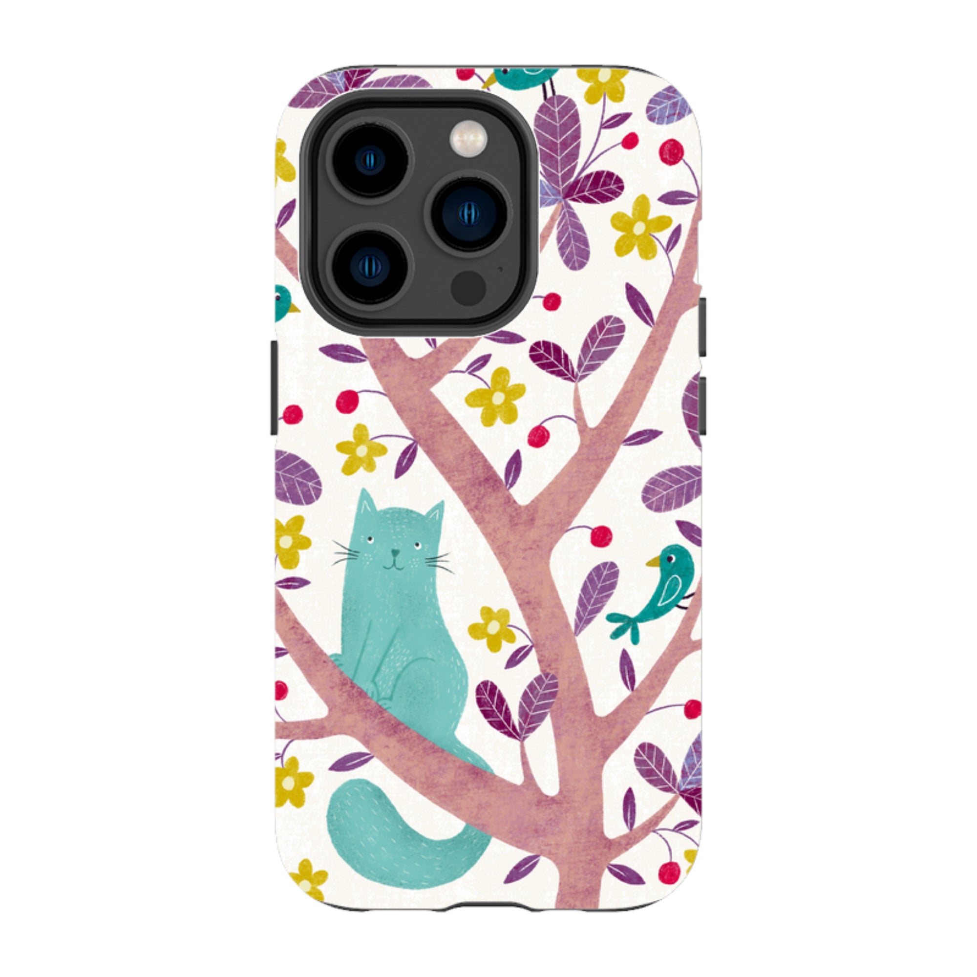 iPhone Tough Case - Cat And Bird By Suzy Taylor