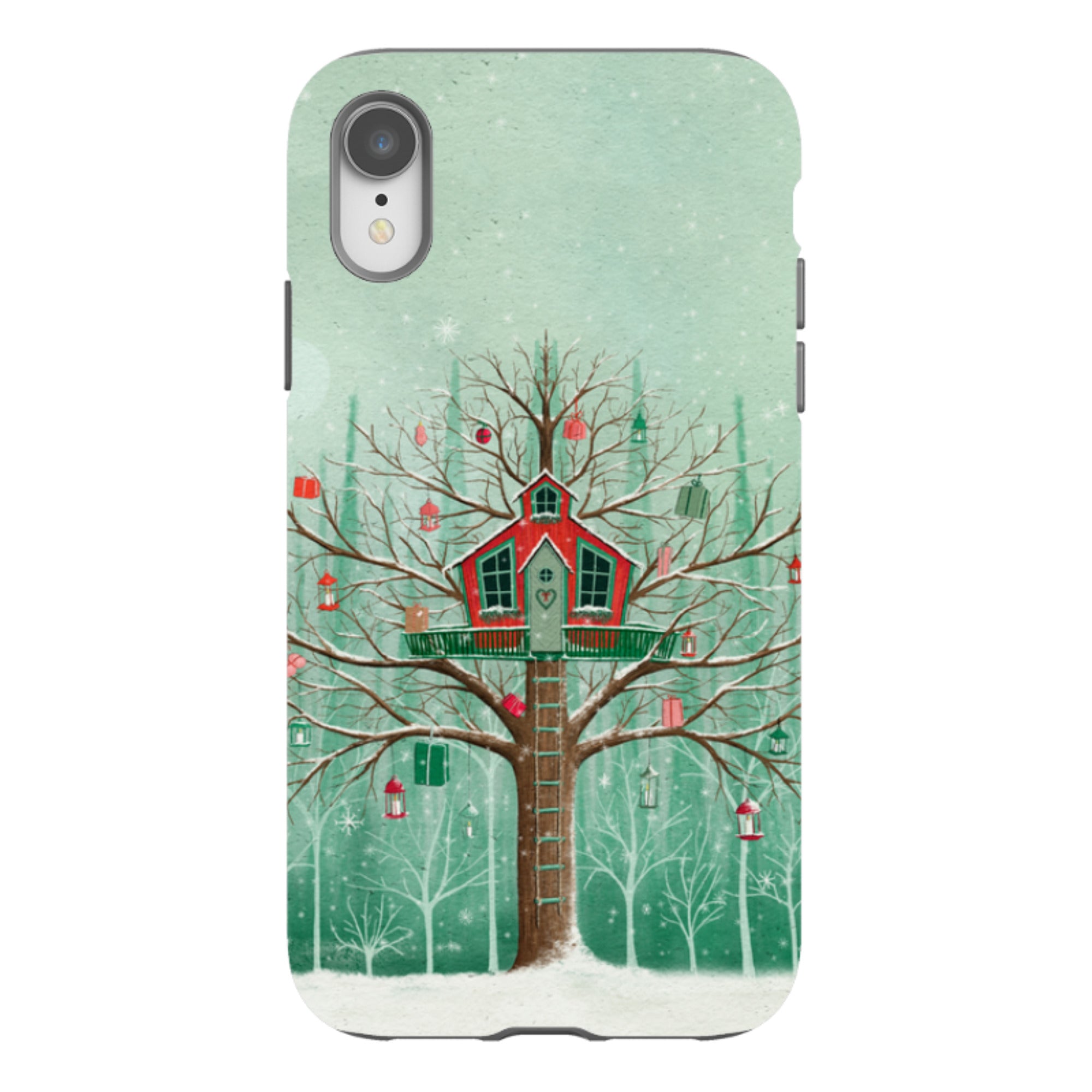 iPhone Tough Case -Christmas Tree House By Maja Lindberg