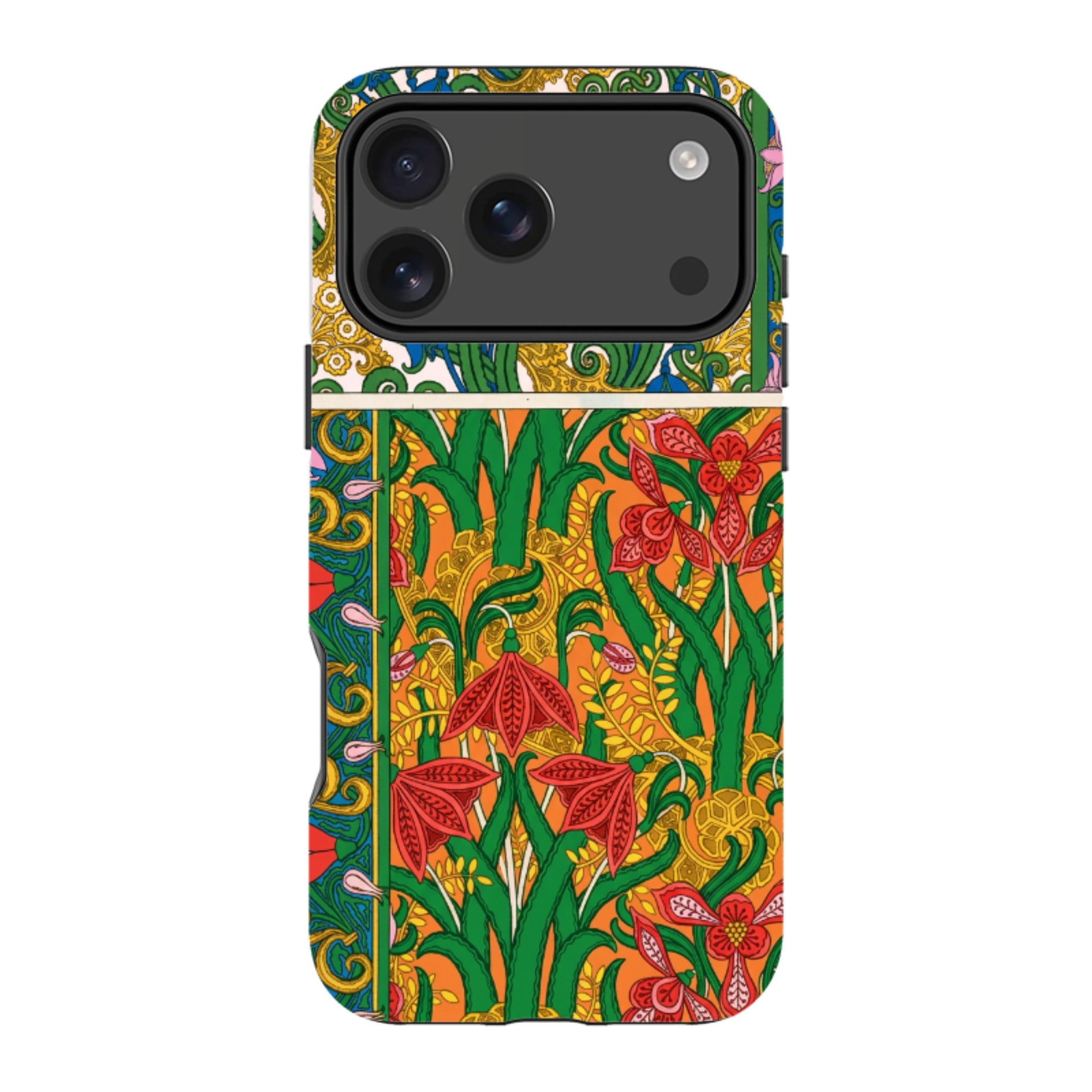 iPhone MagSafe Tough Case - Vintage Art Nouveau Lily