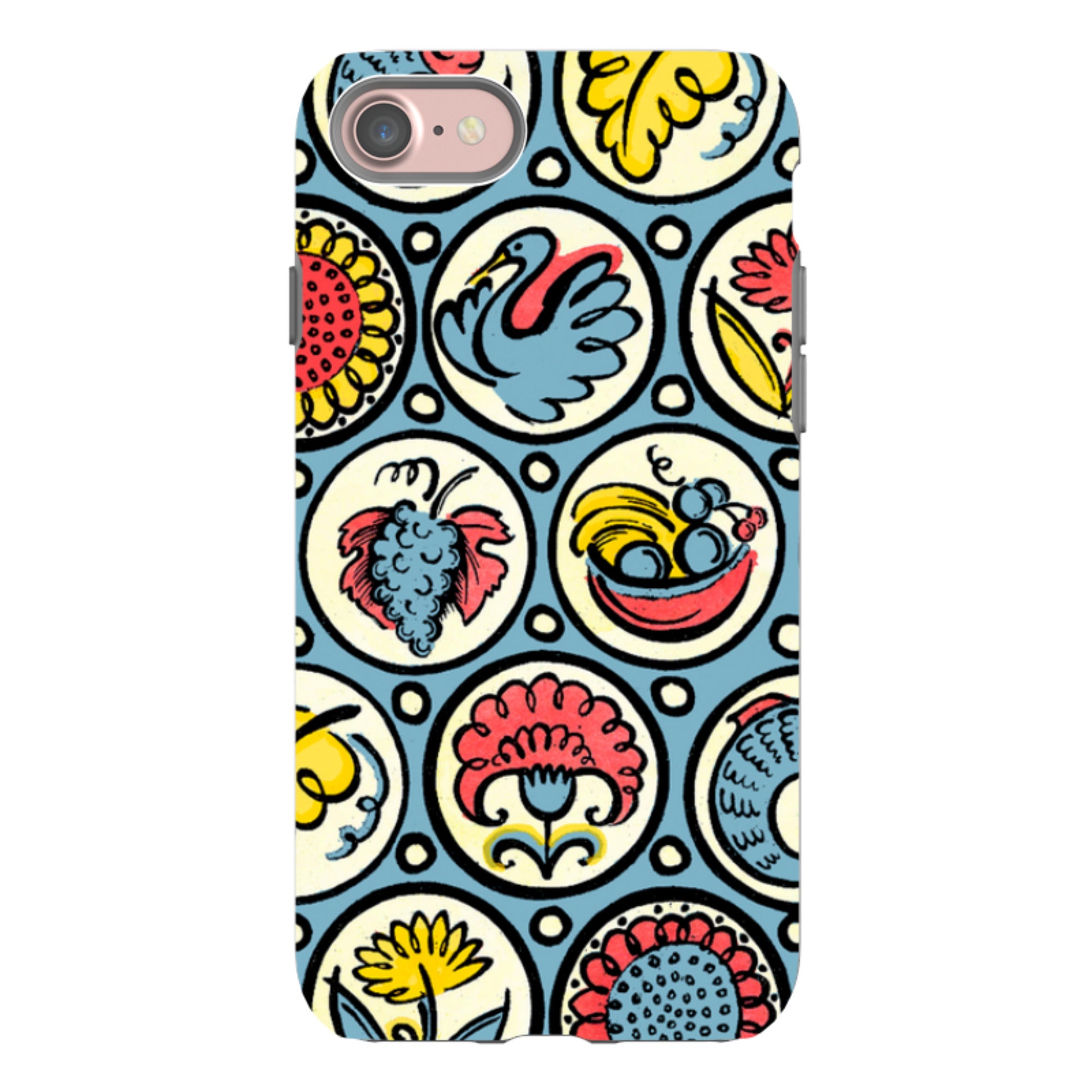 iPhone Tough Case - Birds, Fish & Fruit By Cressida Bell