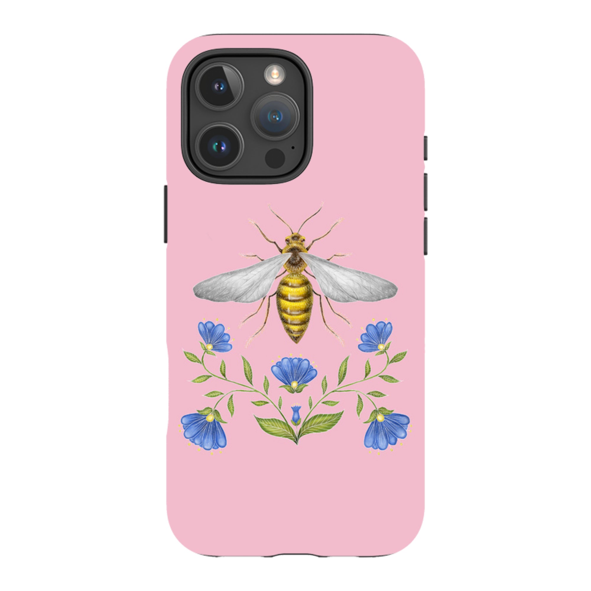 iPhone MagSafe Tough Case - Wings Of Freedom Pink By Catherine Rowe