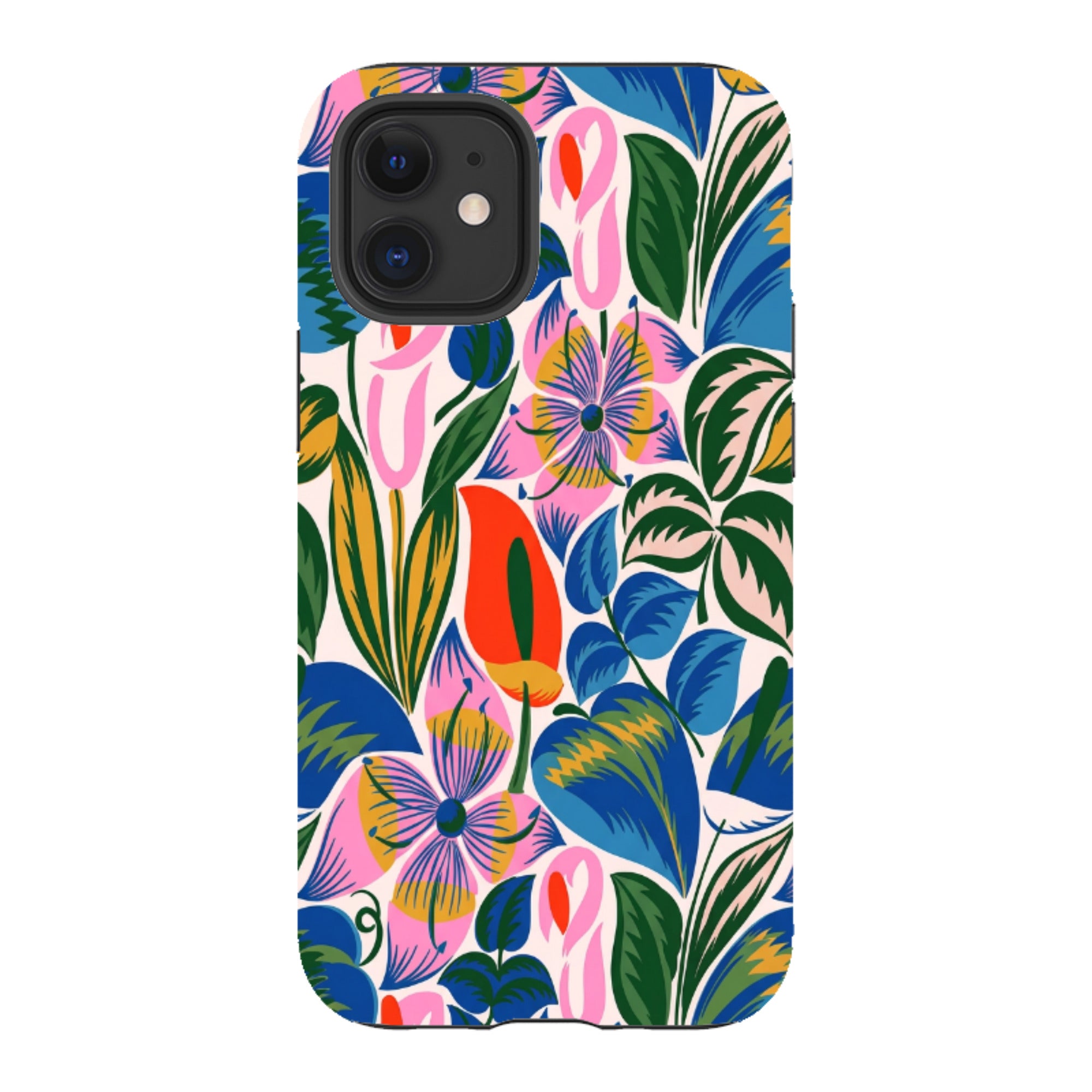 iPhone Tough Case - Retro Tropical Floral