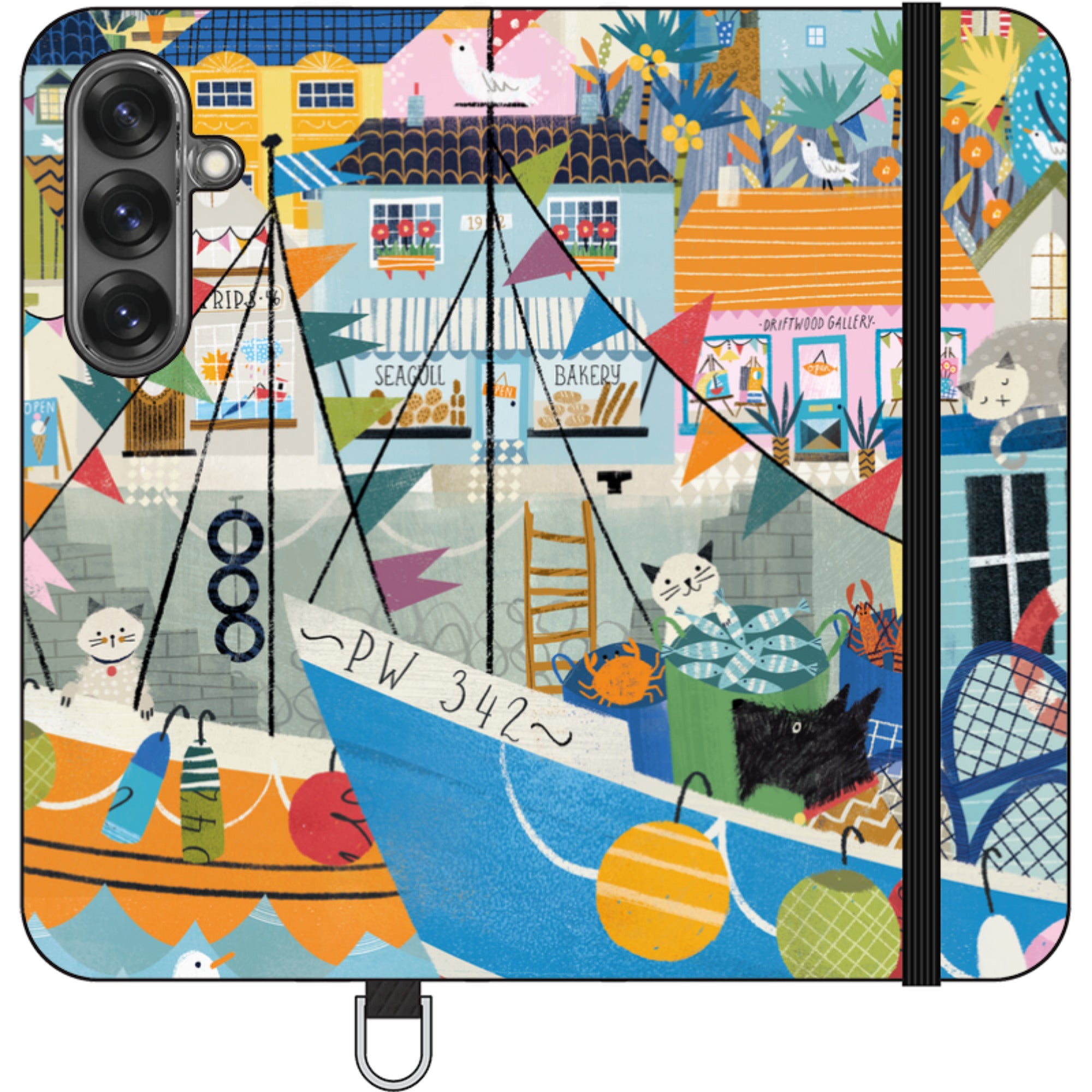 Night Harbour Wallet Case By Ali Brookes