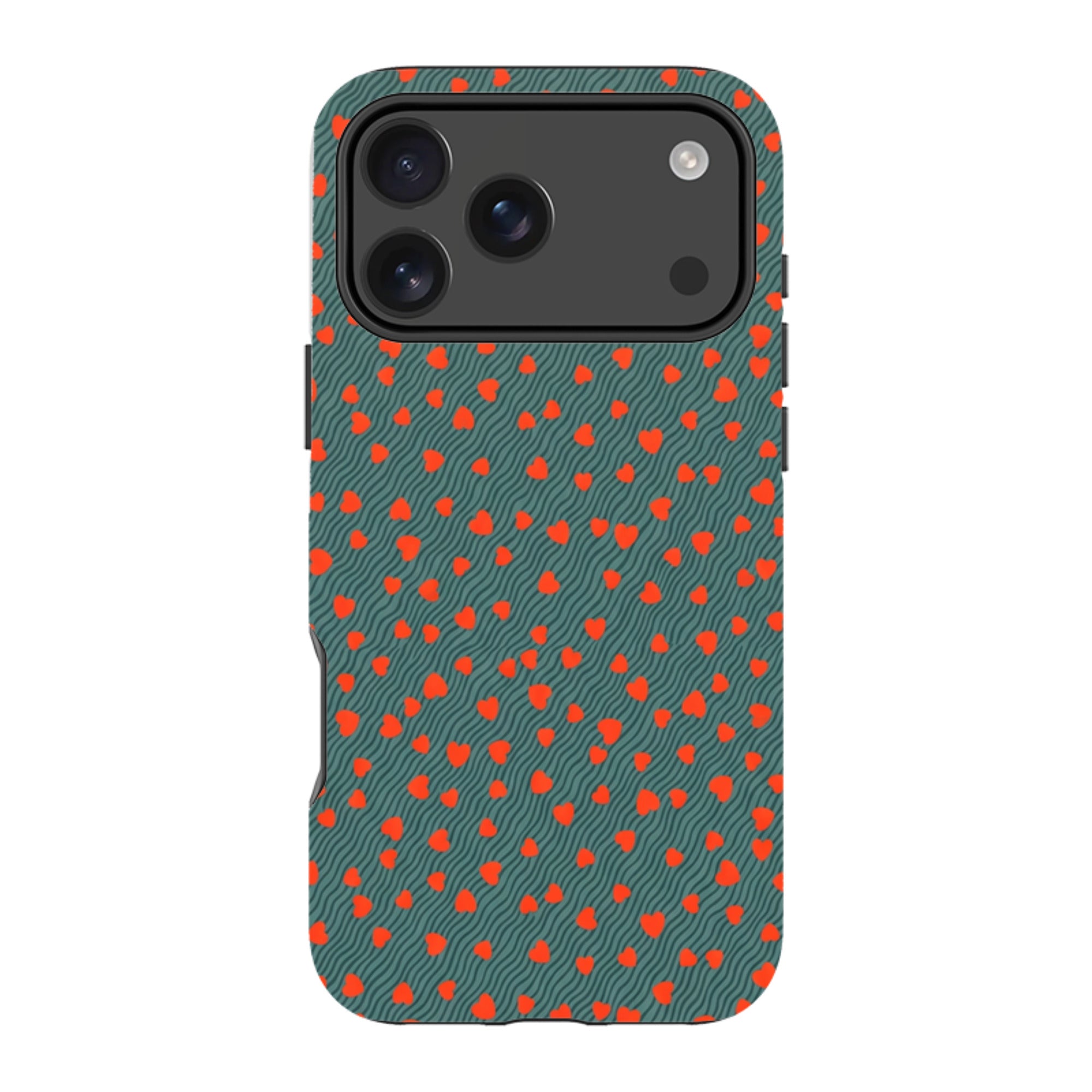 iPhone MagSafe Tough Case - Red Hearts