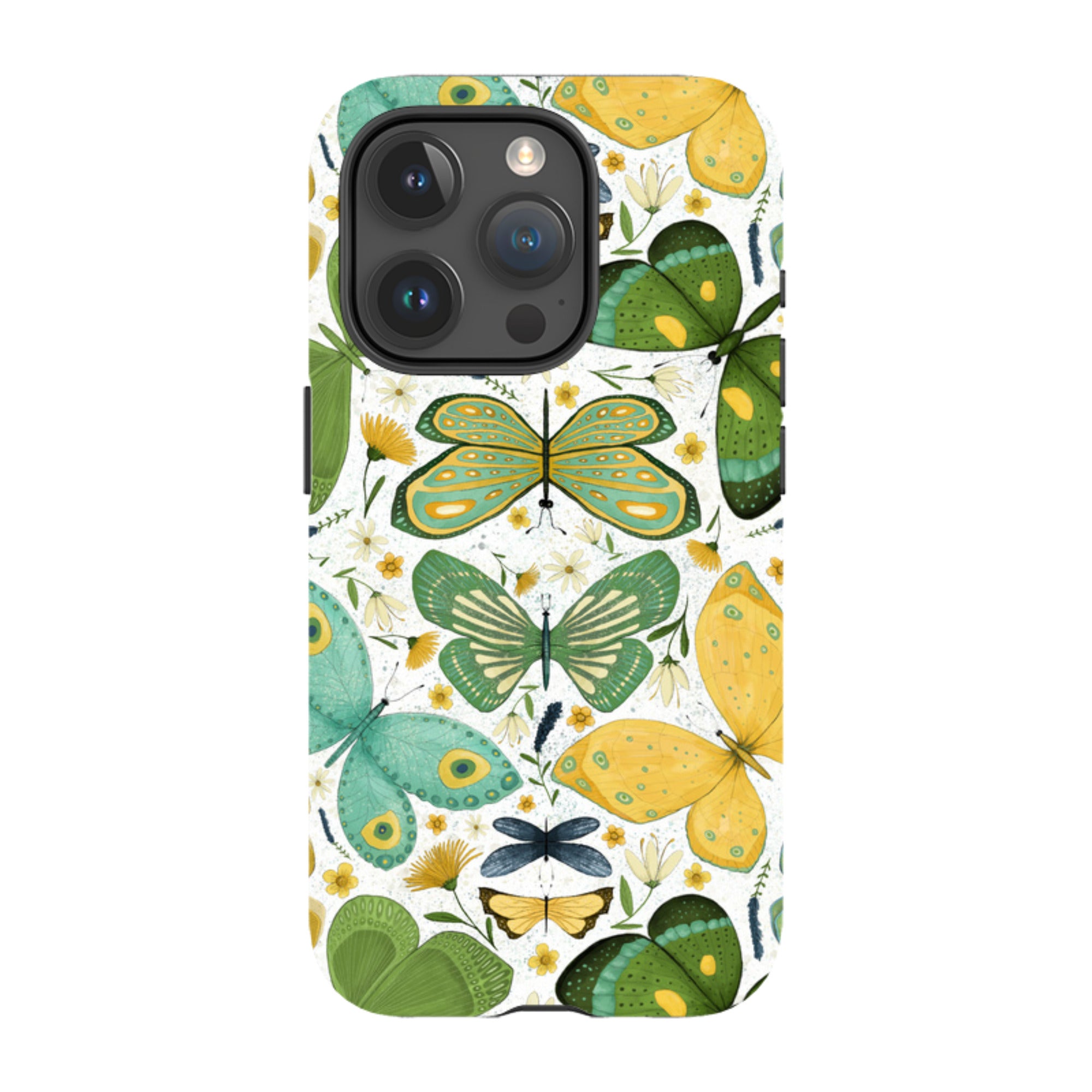 iPhone MagSafe Tough Case - Green Butterflies By Maja Lindberg