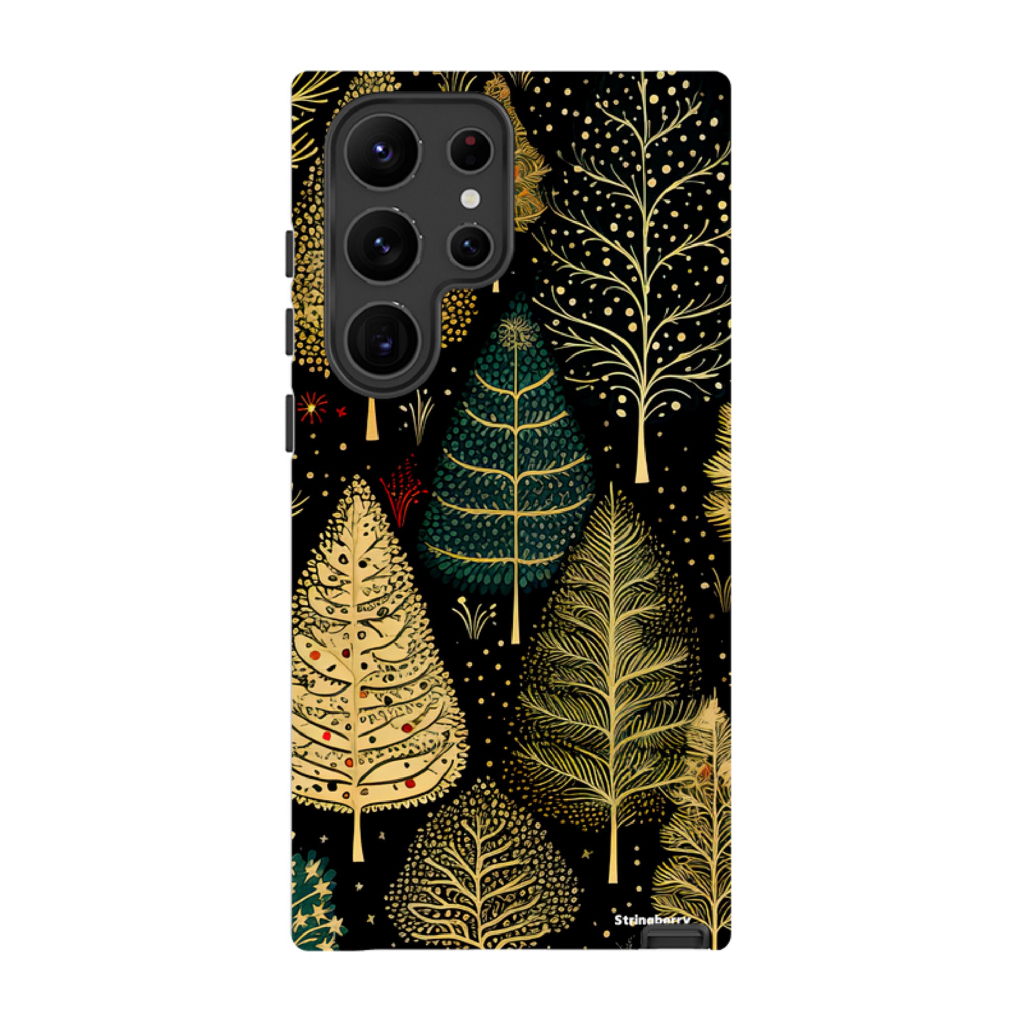 Samsung Tough Case -Golden Xmas Trees