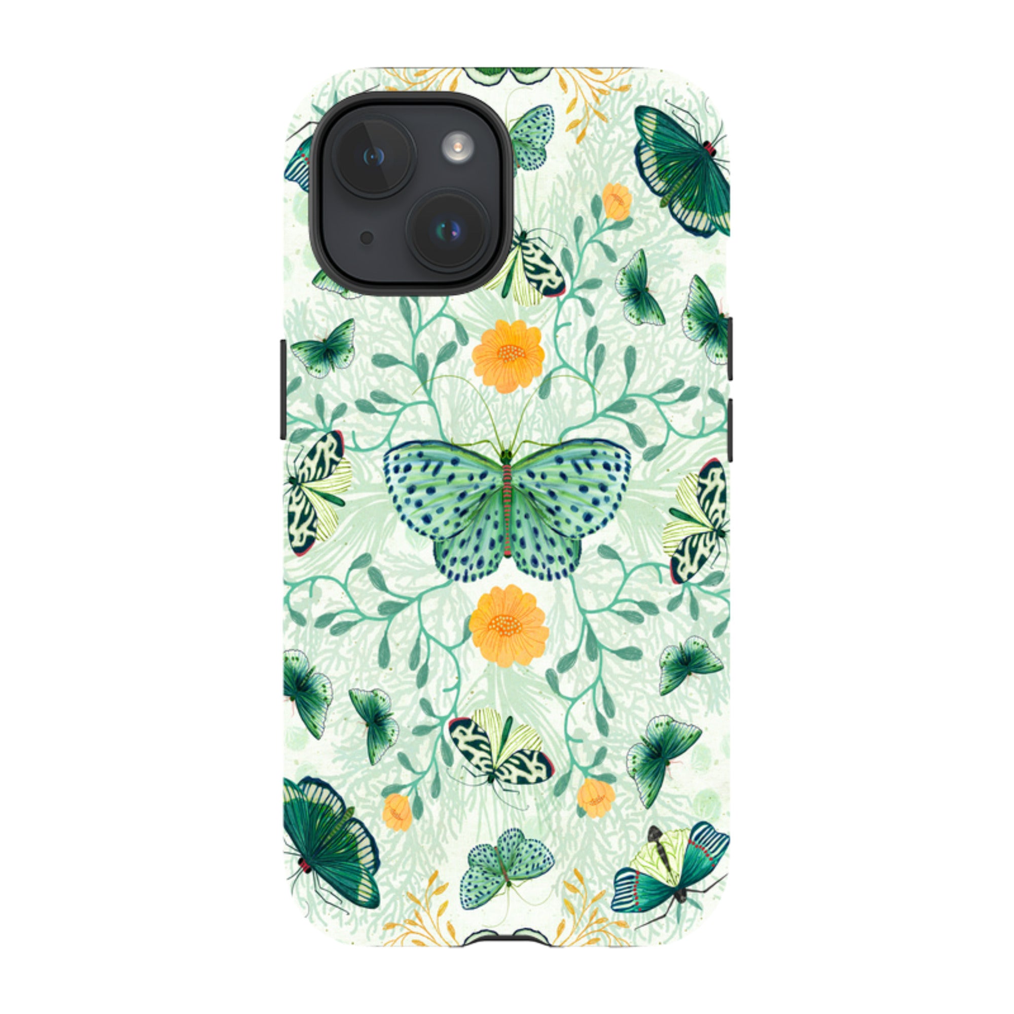 iPhone Tough Case - Medium Moths 1 By Katherine Quinn