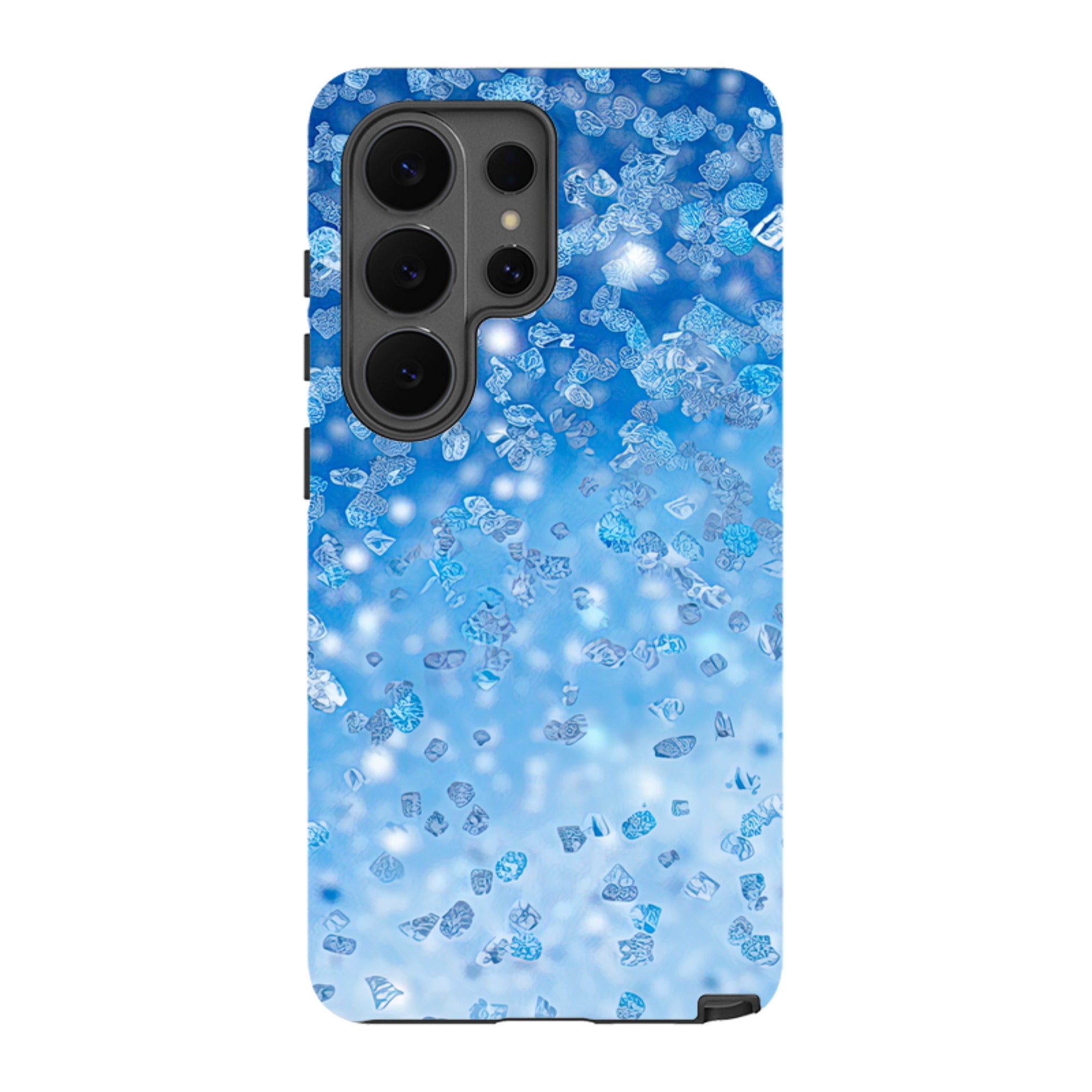 Samsung Tough Case - Blue Glitter (Case Does Not Glitter)