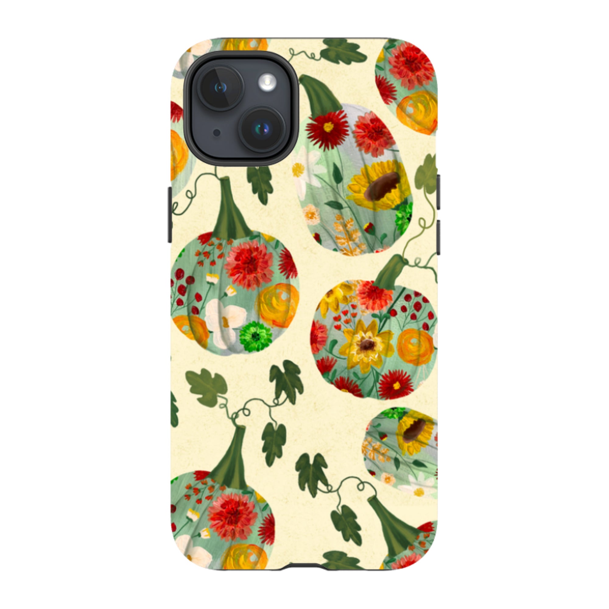 iPhone MagSafe Tough Case - Floral Pumpkins By Abby Jacobs
