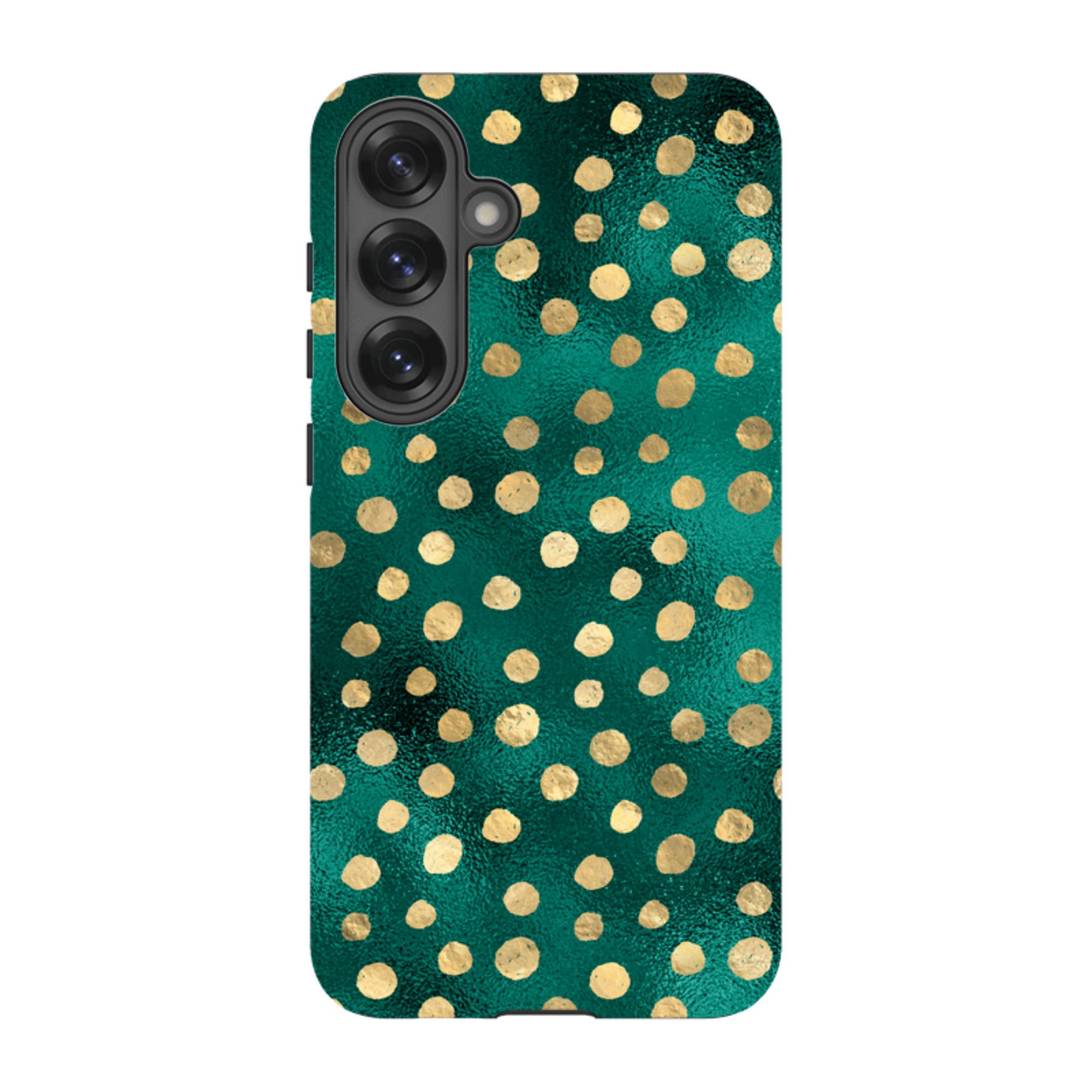Samsung Tough Case - Forest and Gold Dots