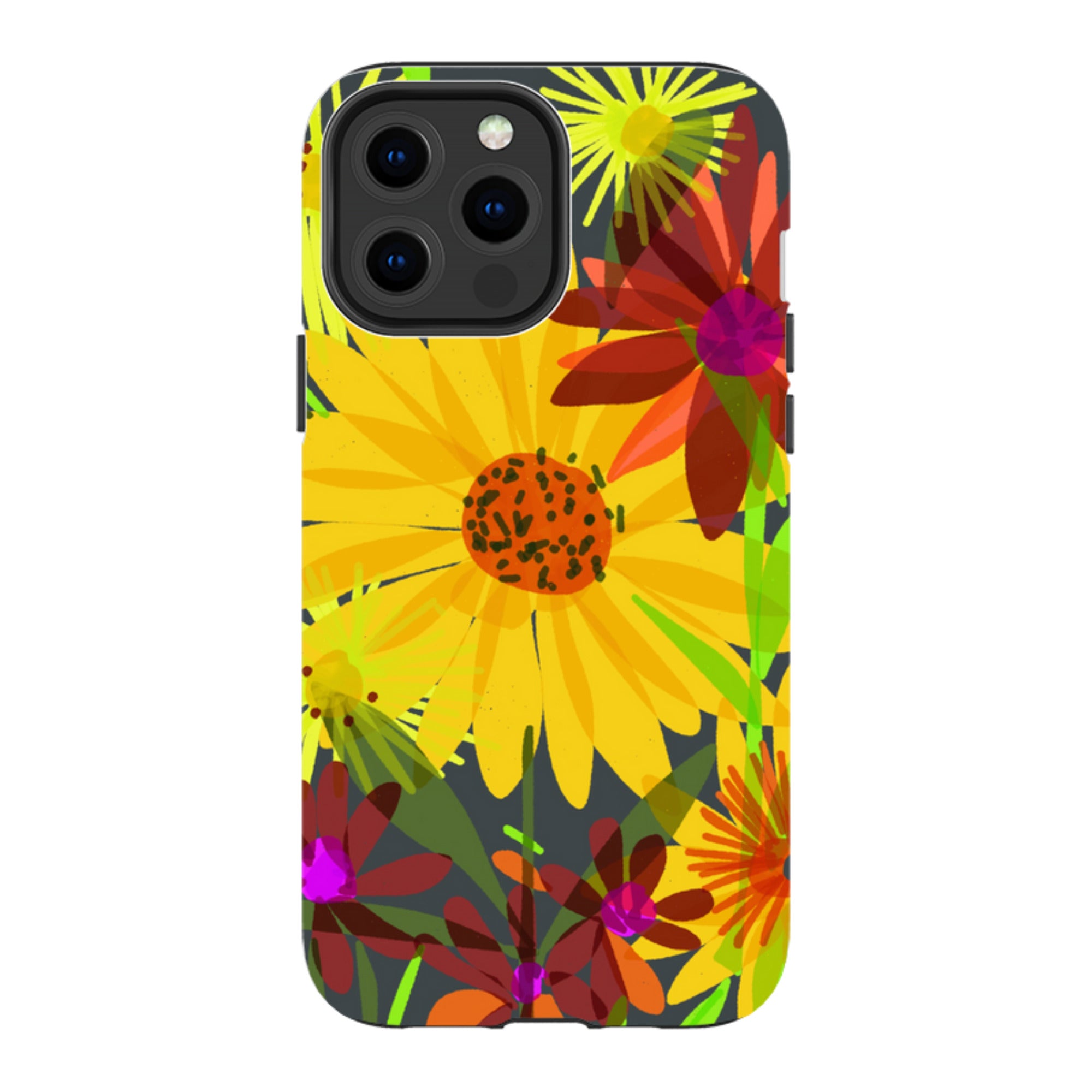iPhone Tough Case - Sunflowers By Sarah Campbell