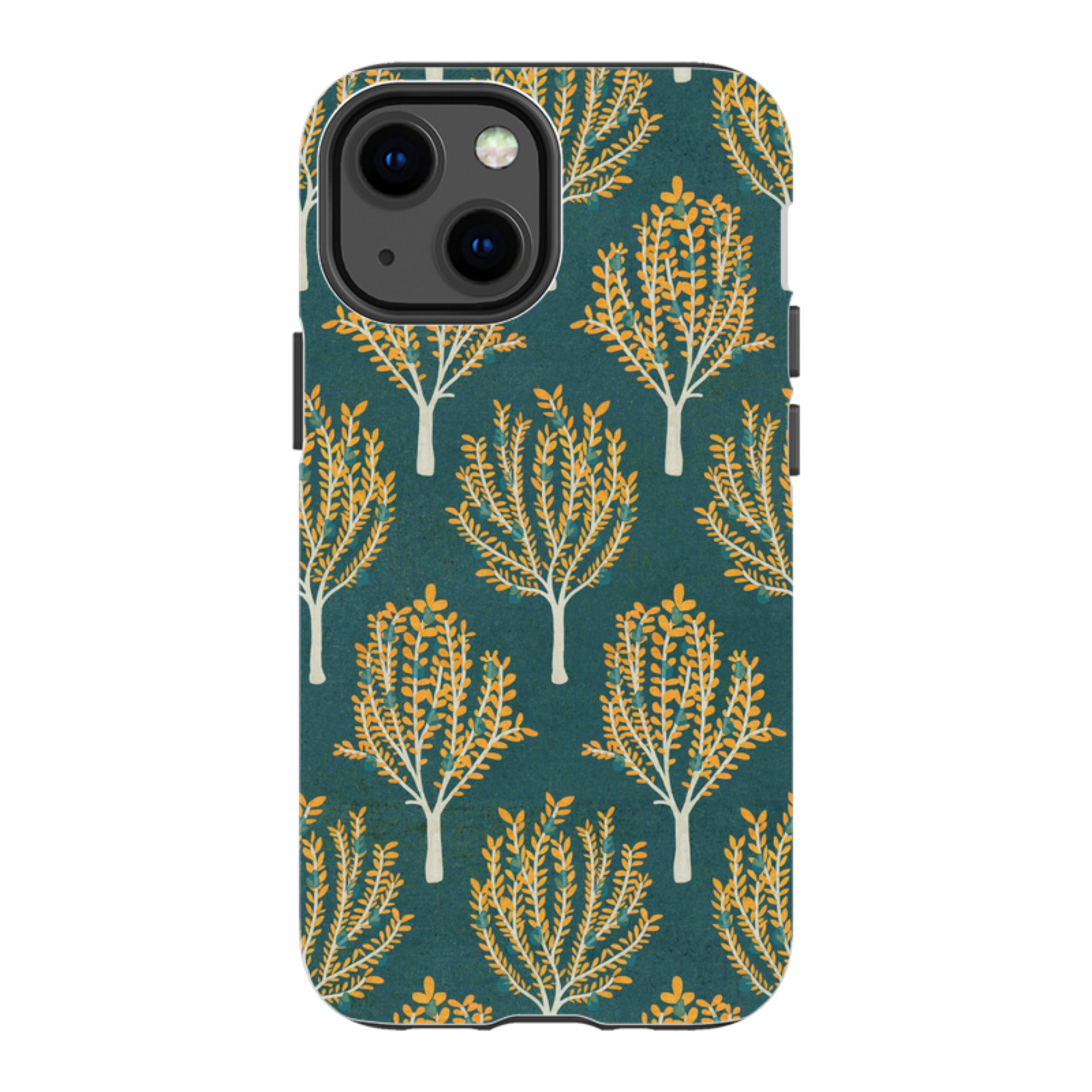 iPhone Tough Case - Pear Trees Teal By Katherine Quinn