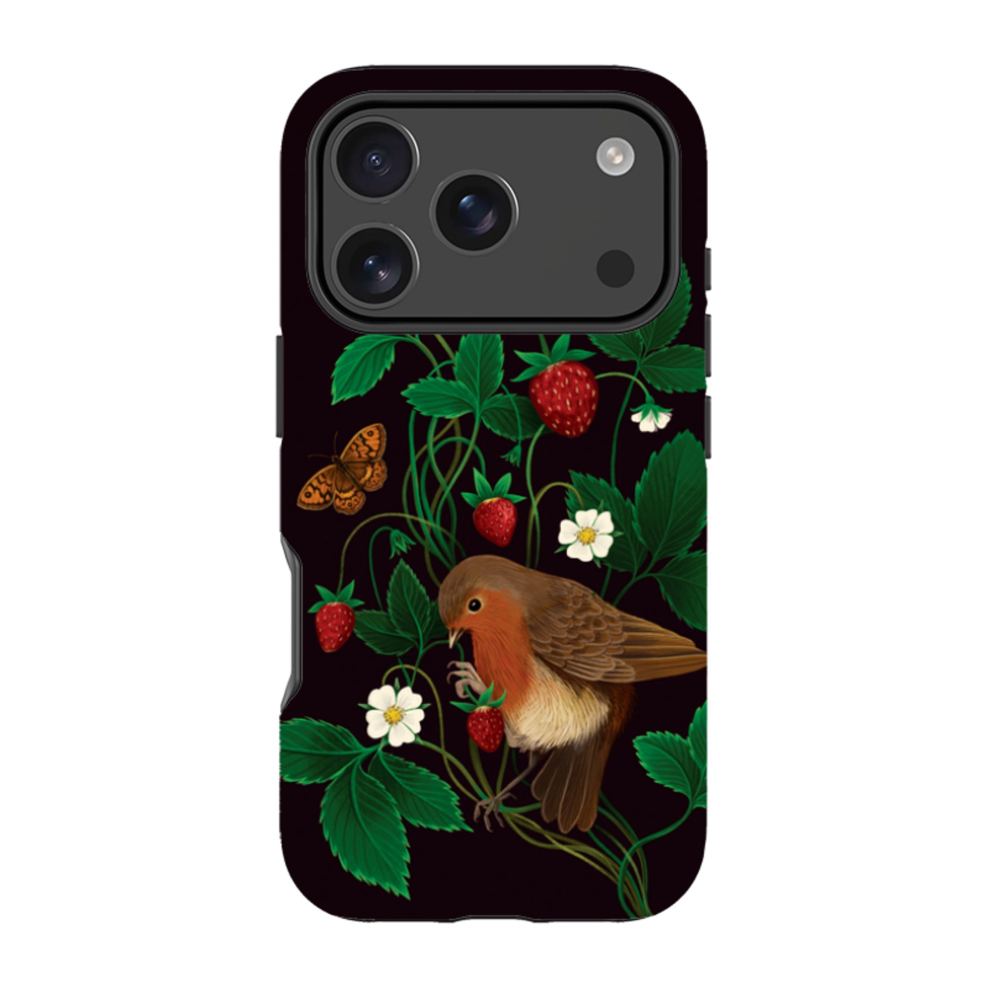 iPhone MagSafe Tough Case - Strawberry Thief By Anna Stead