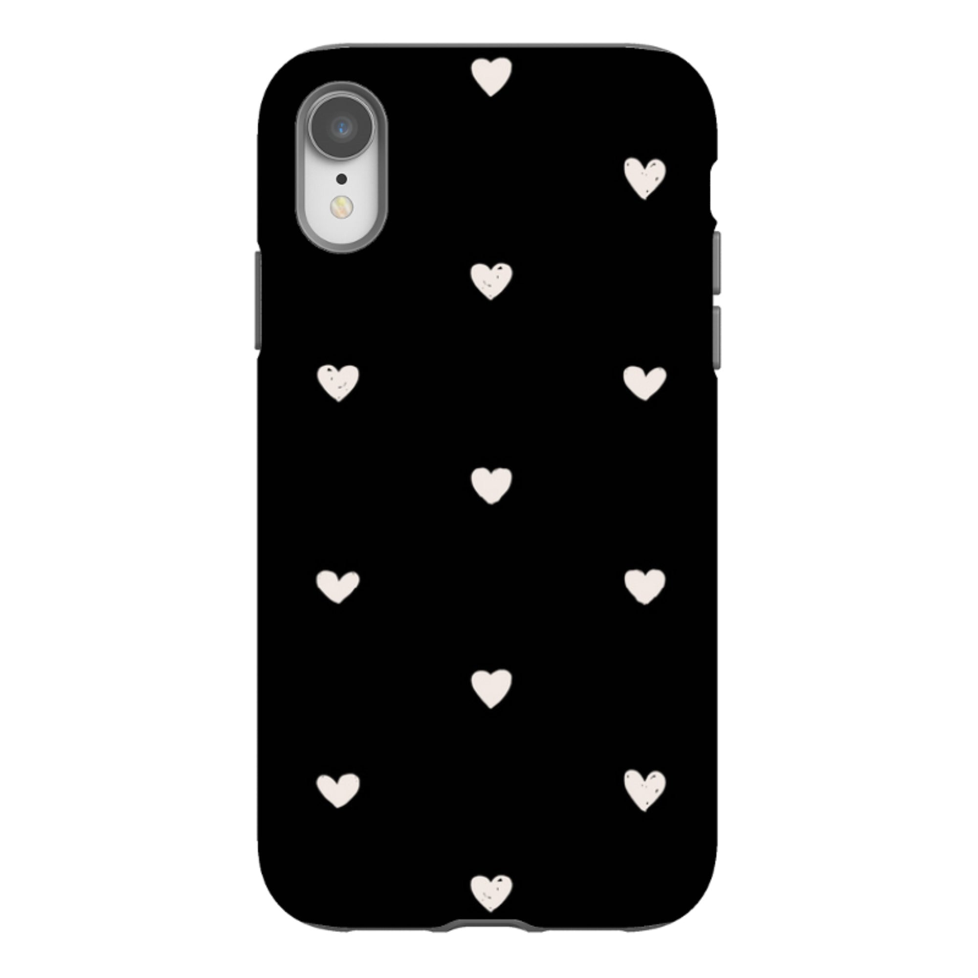 iPhone Tough Case - Hearts Black