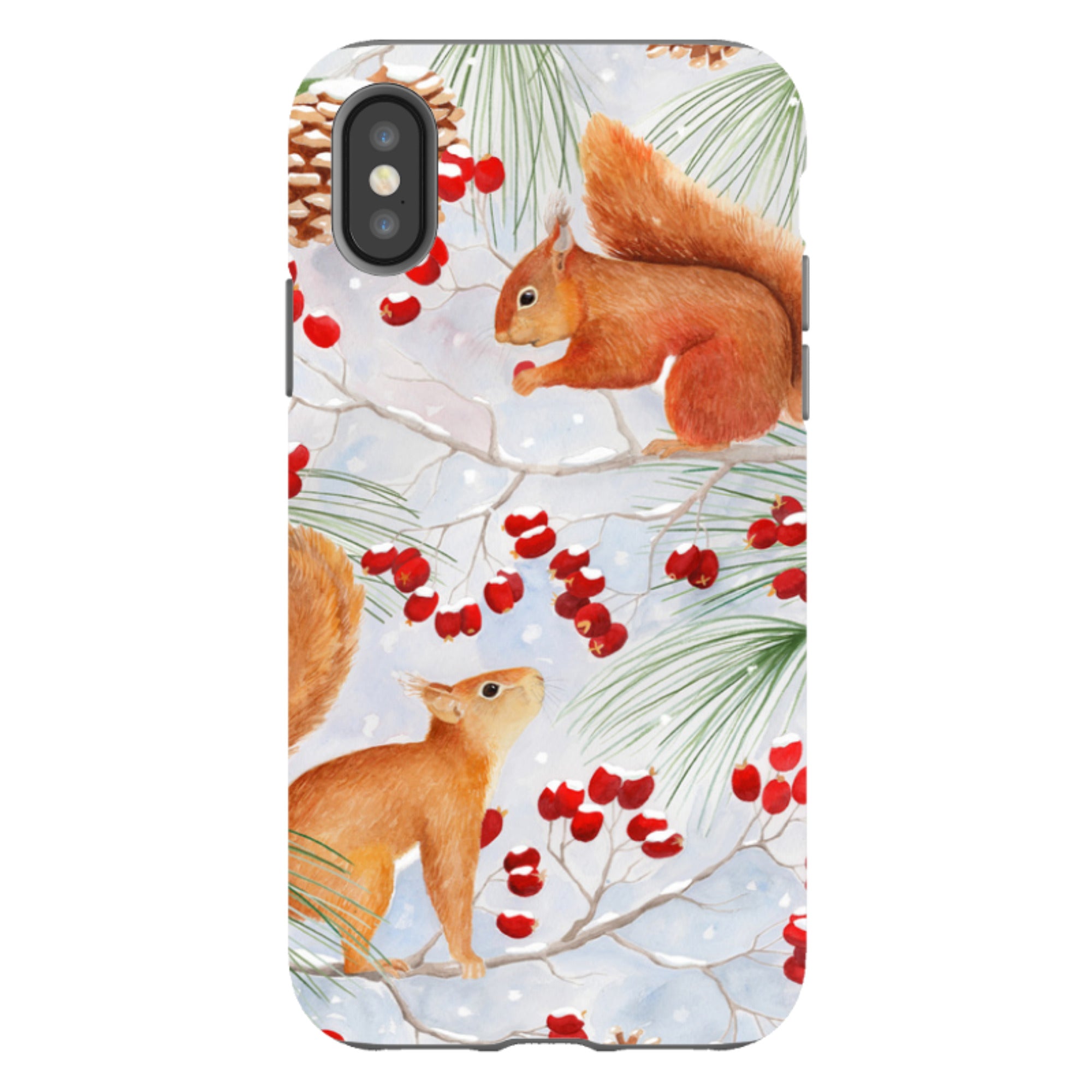 iPhone Tough Case - Red Squirrels By Bex Parkin