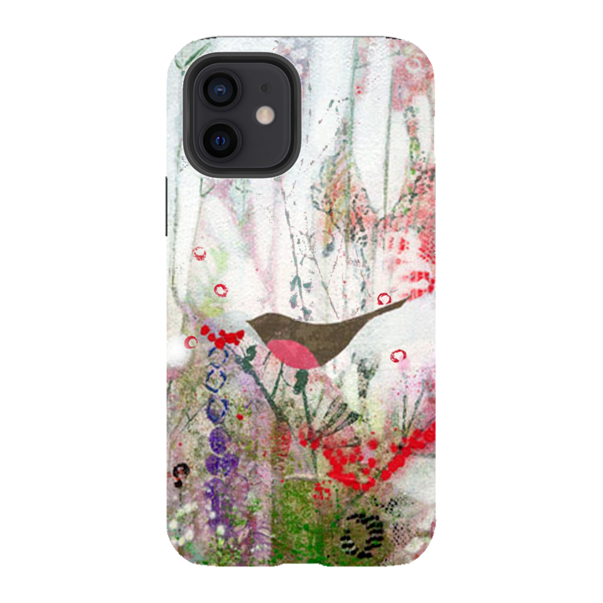 iPhone Tough Case - Robin And Berries By Tiffany Lynch