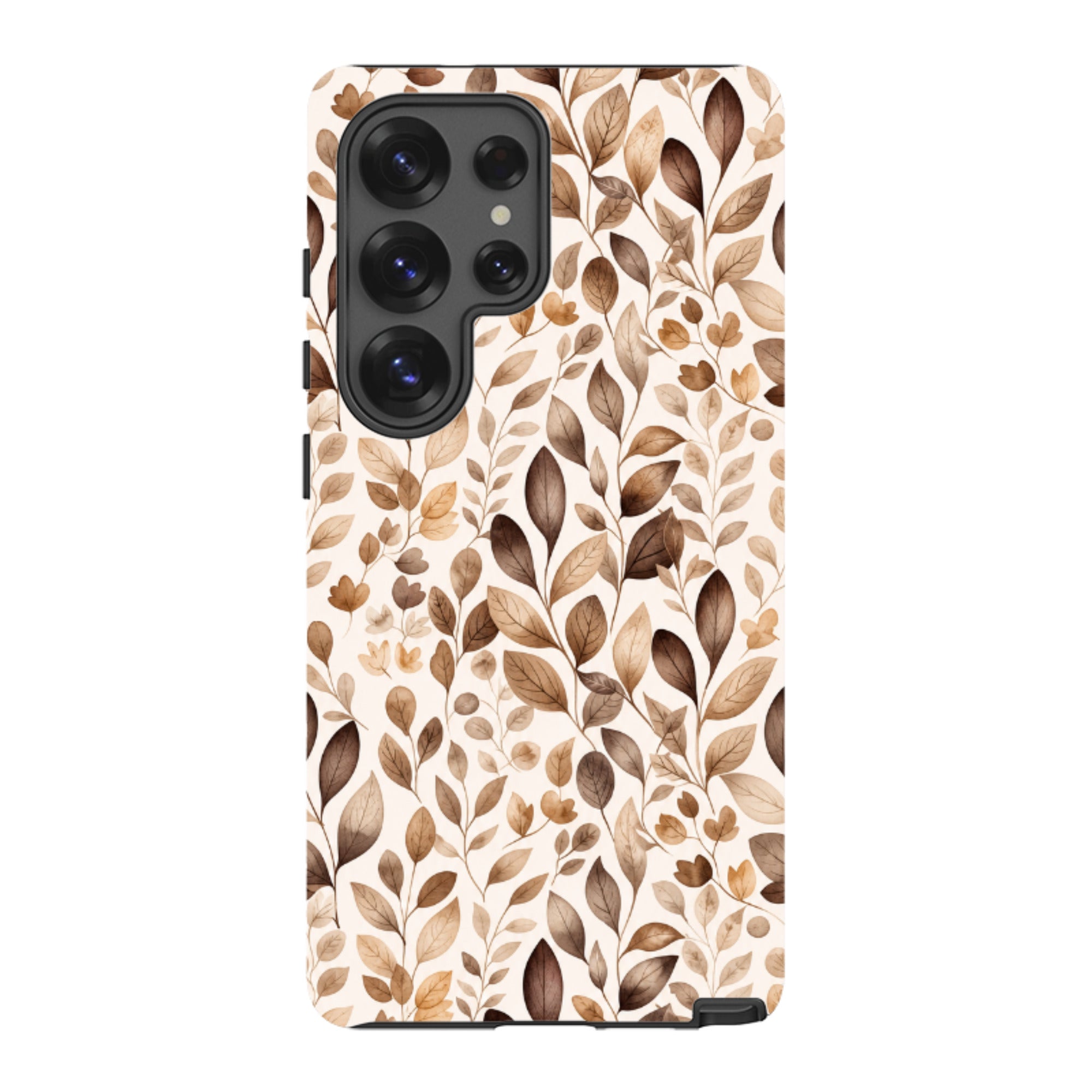 Samsung Tough Case - Beige Aesthetic Leaves
