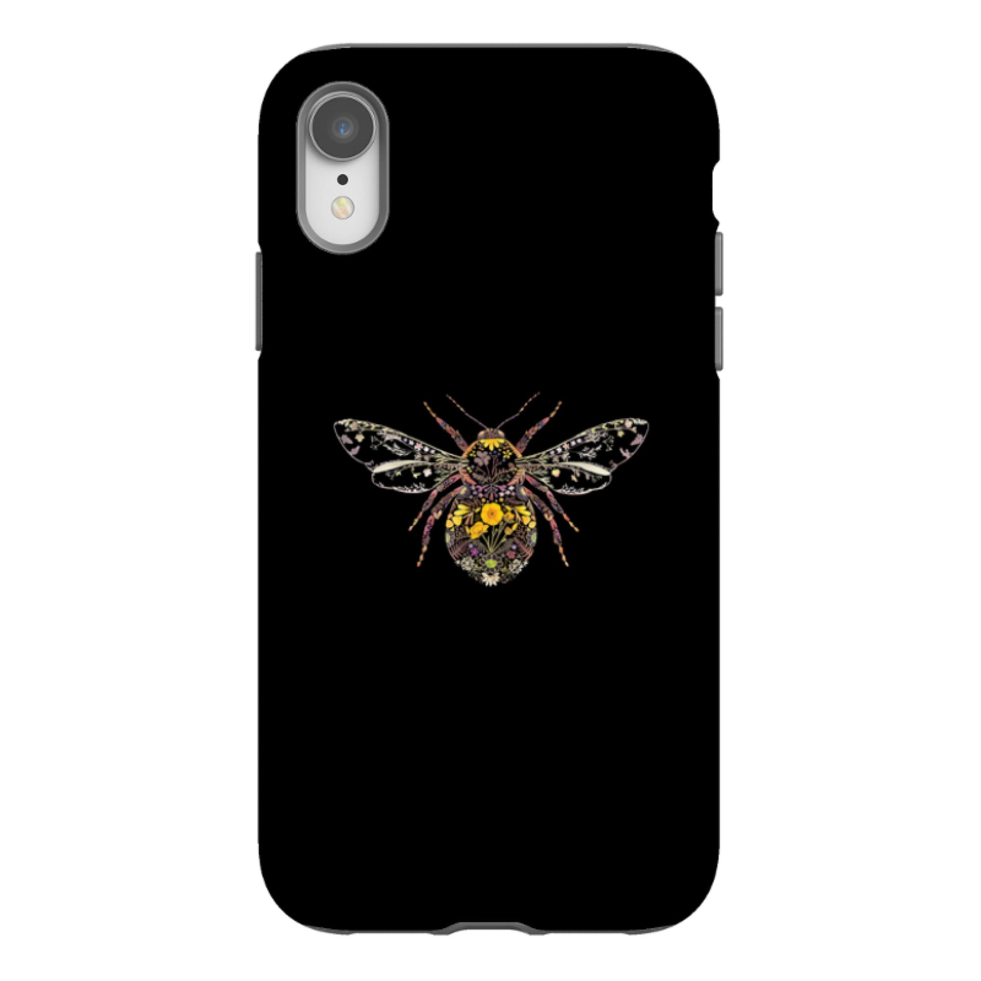 iPhone Tough Case - Floral Bumble Bee By Helen Ahpornsiri