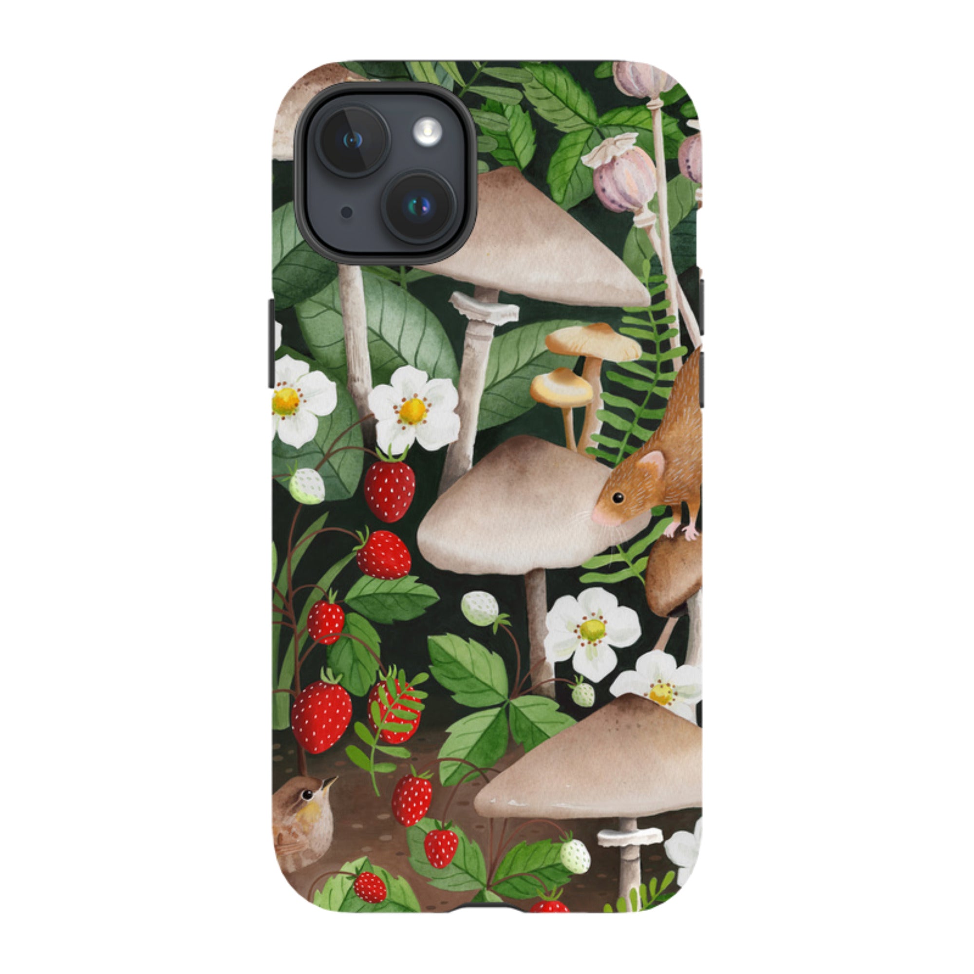 iPhone Tough Case - Strawberry Patch By Bex Parkin