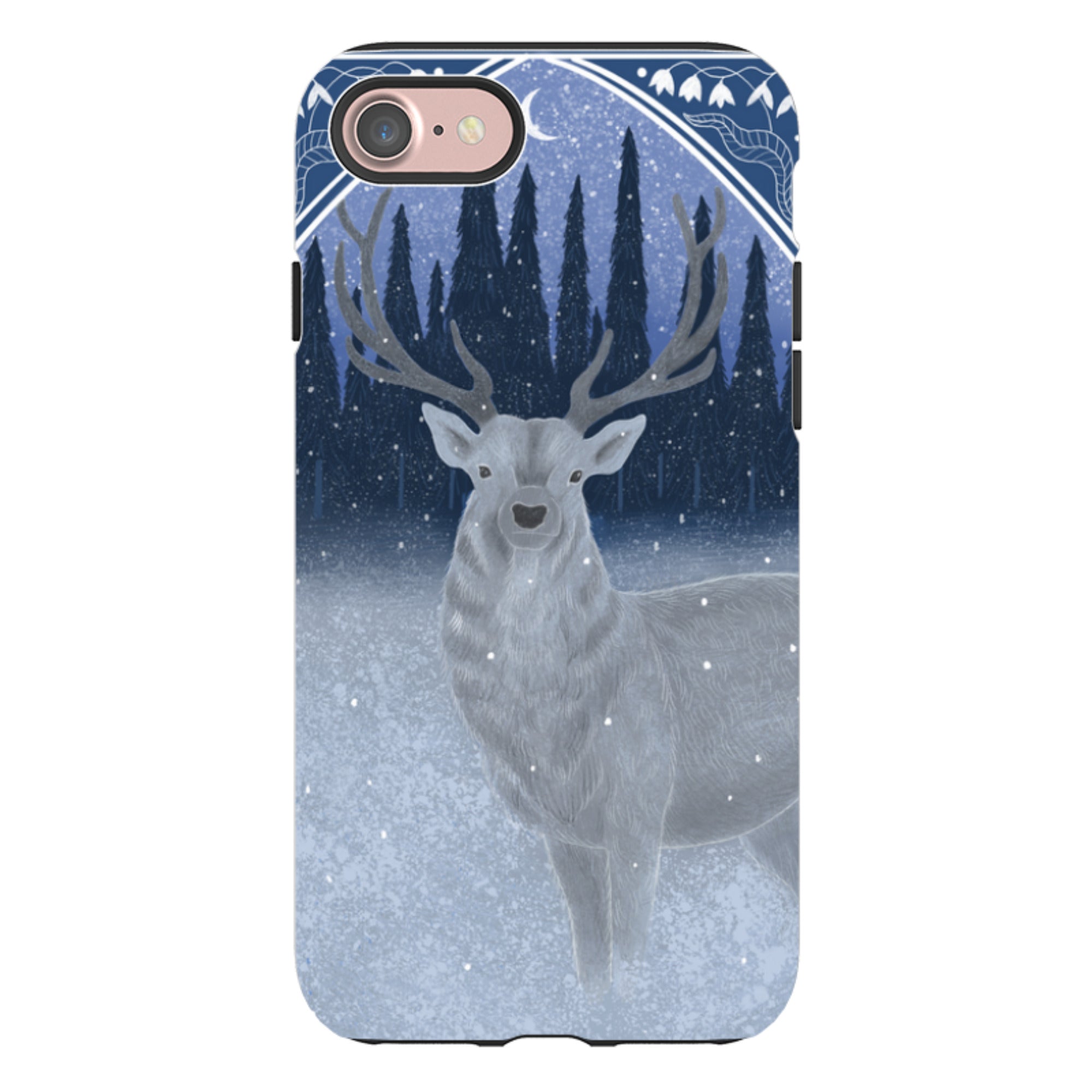iPhone Tough Case - Winter Stag By Bex Parkin