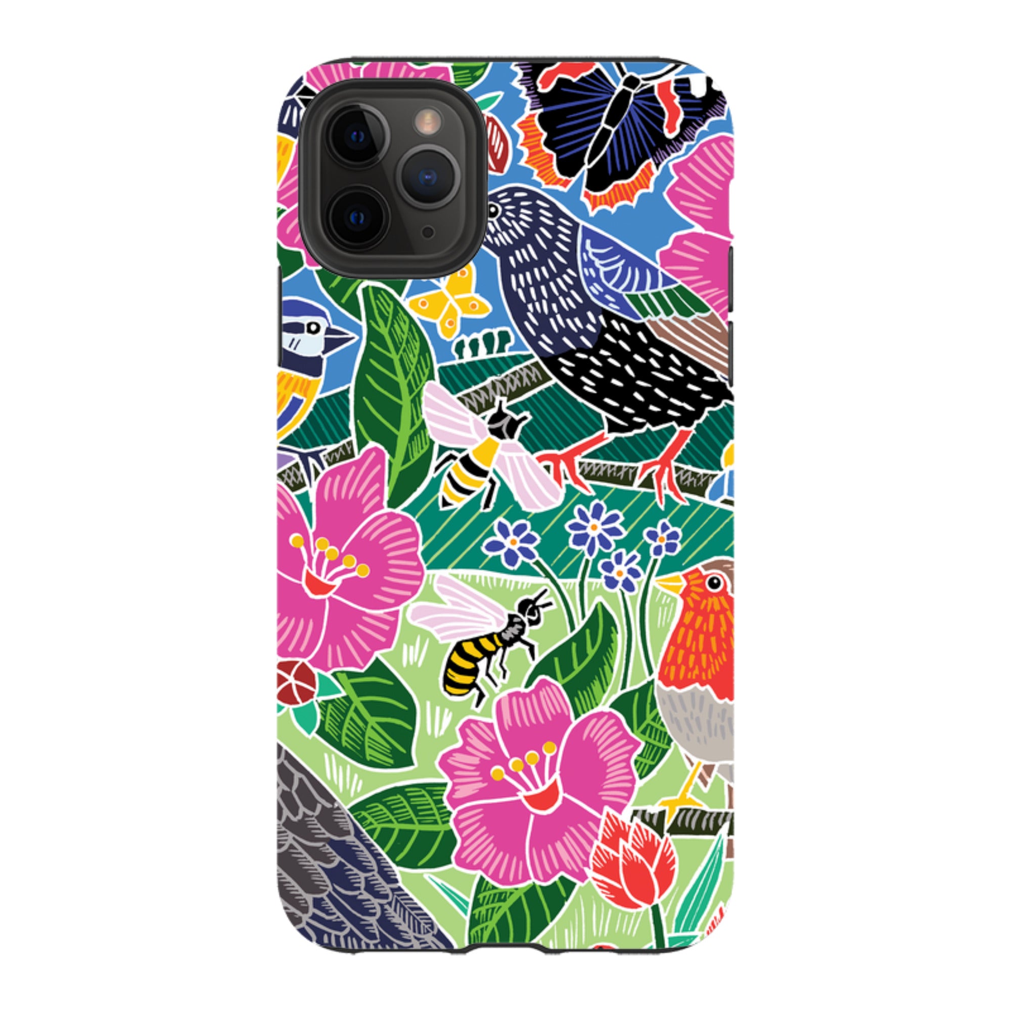 iPhone Tough Case - Garden Bird Jigsaw A By Kate Heiss