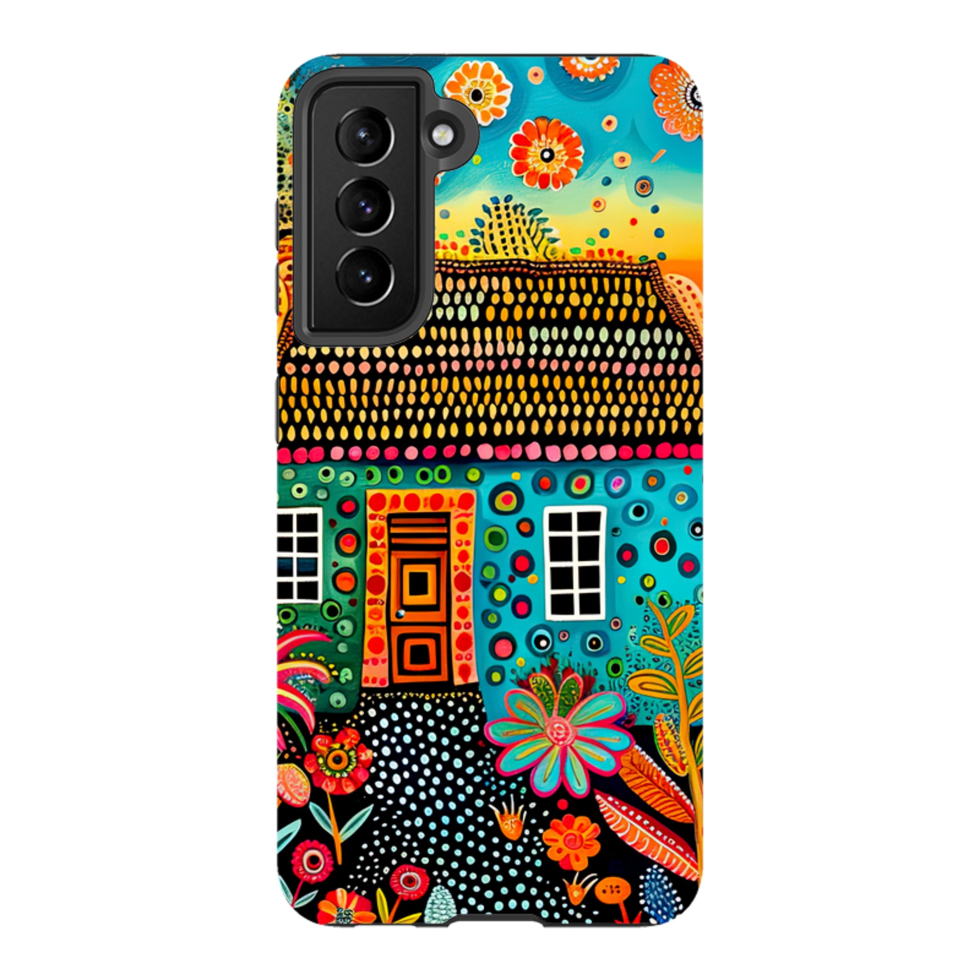 Samsung Tough Case - Folk Art House VII