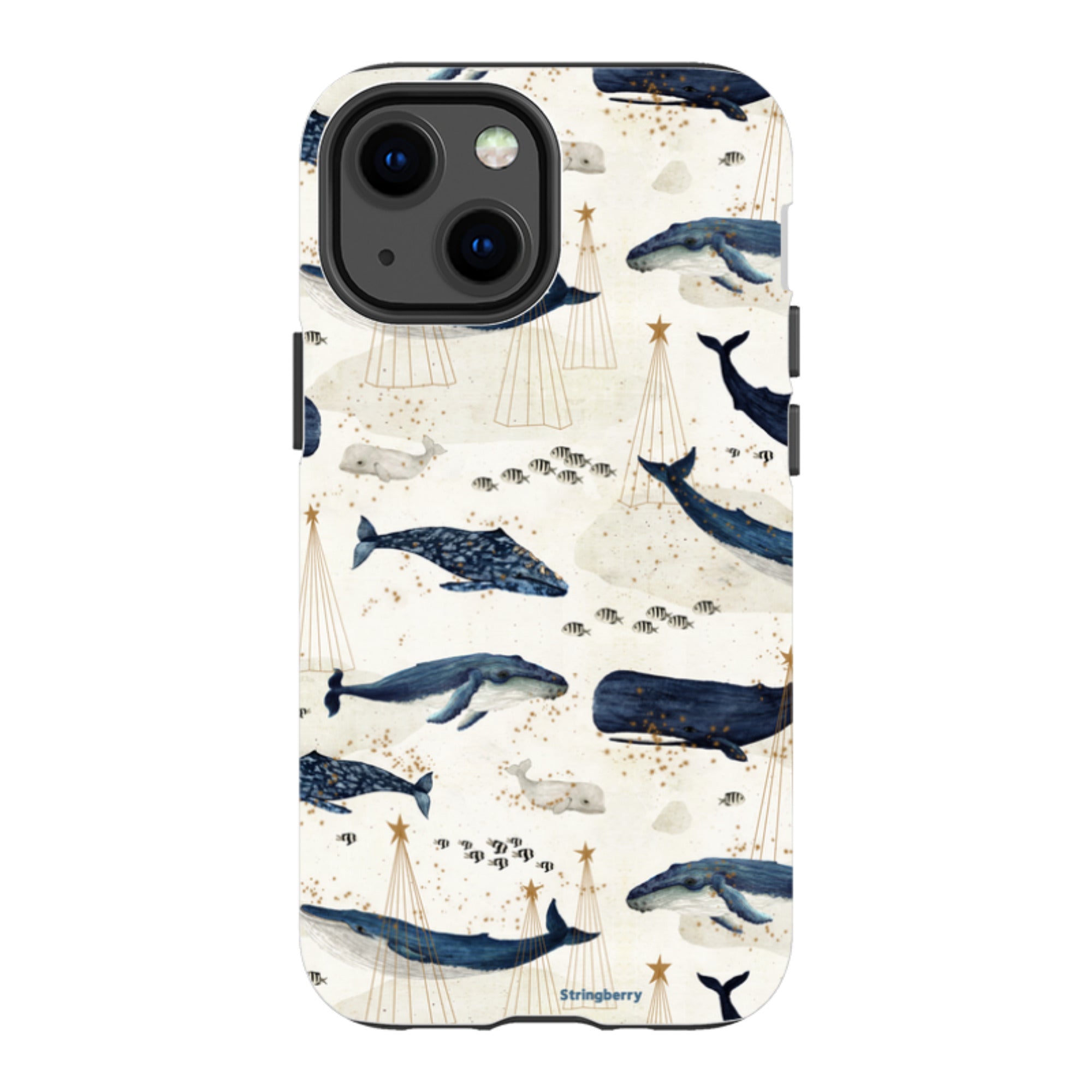 iPhone Tough Case - Christmas Whale III By Katherine Quinn