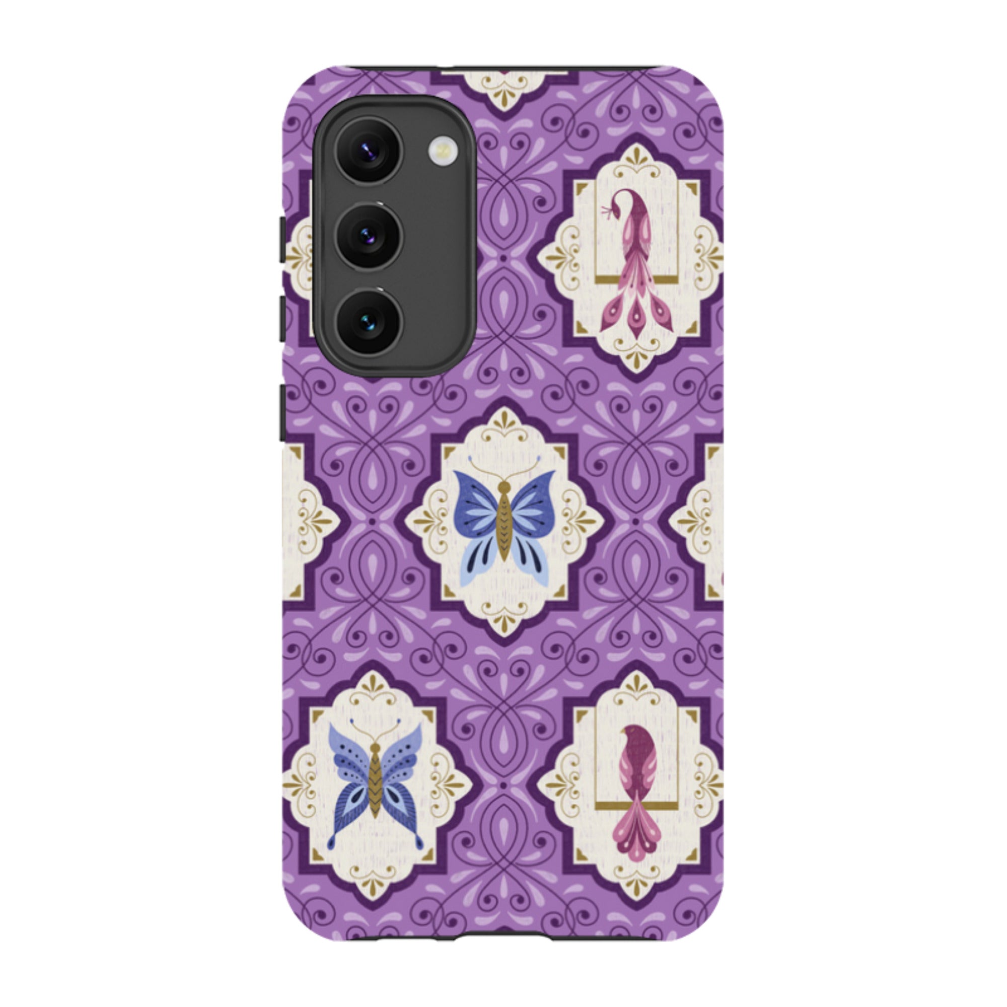 Samsung Tough Case - Wingframes Med Purple By Jenny Zemanek