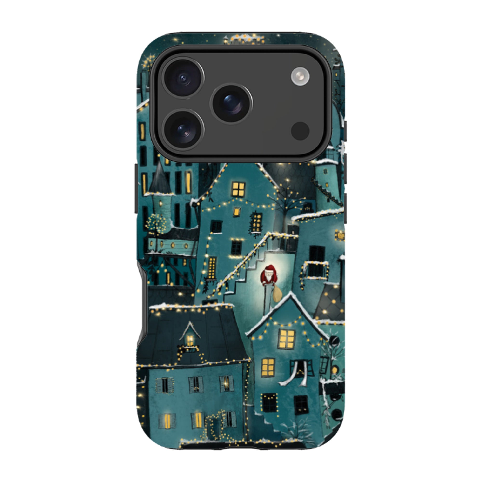 iPhone Tough Case - Citywinkles Blue By Maja Lindberg