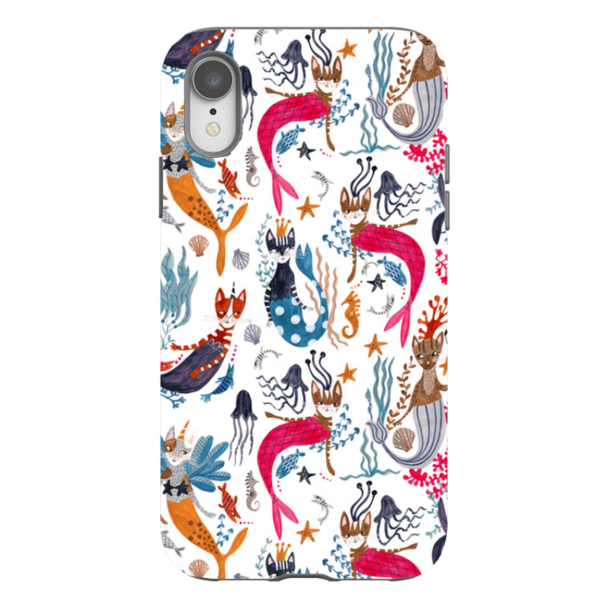 iPhone Tough Case - Cat-Fish By Caroline Bonne Muller