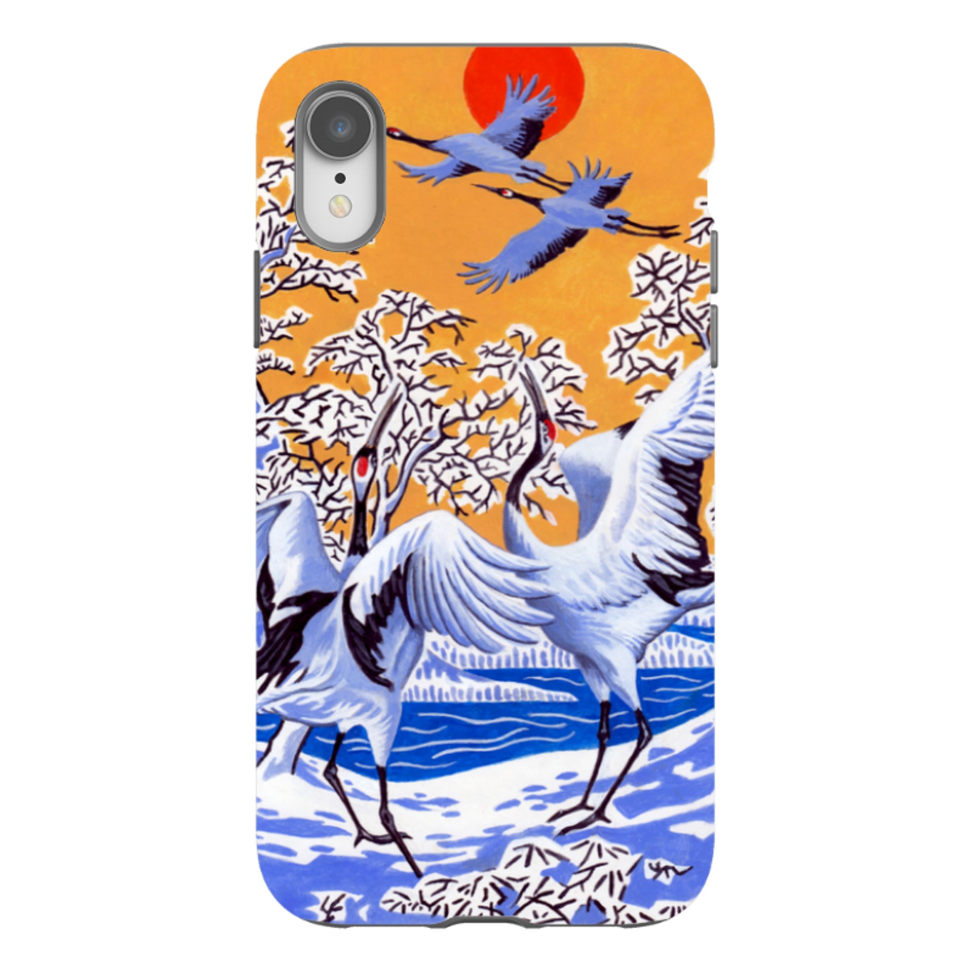 iPhone Tough Case - Japanese Cranes By Philip Hood