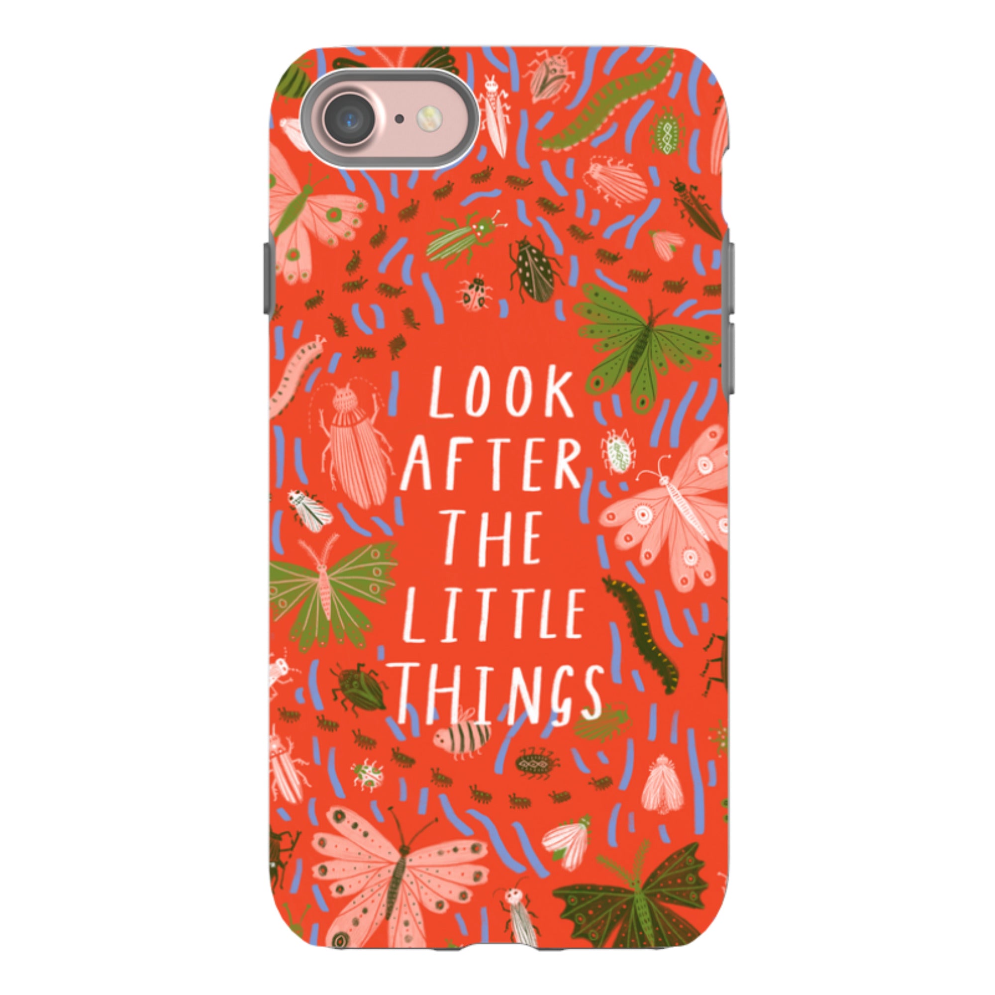 iPhone Tough Case - Little Things Orange By Lee Foster Wilson